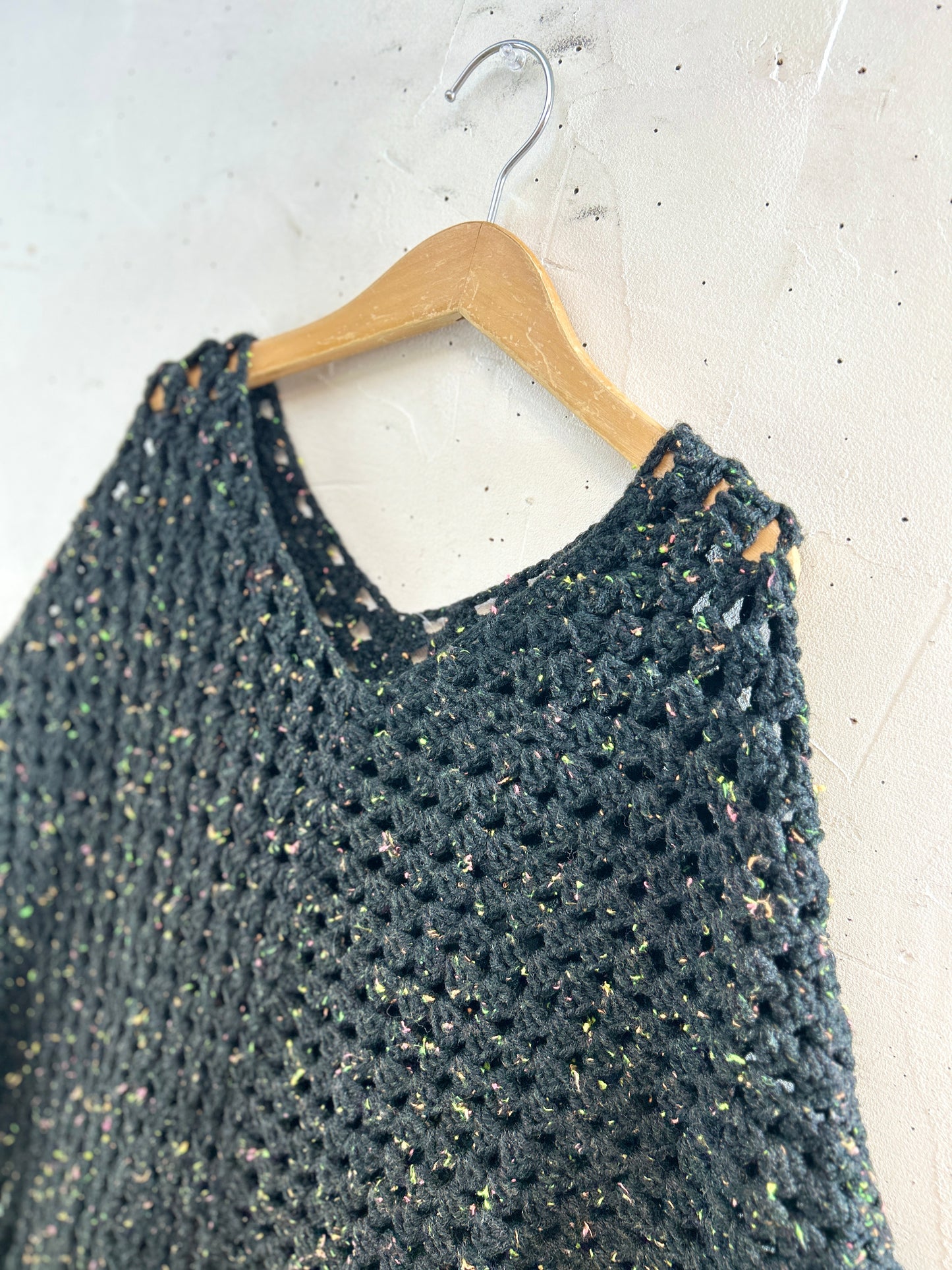 Vintage Knit Poncho [J30671]