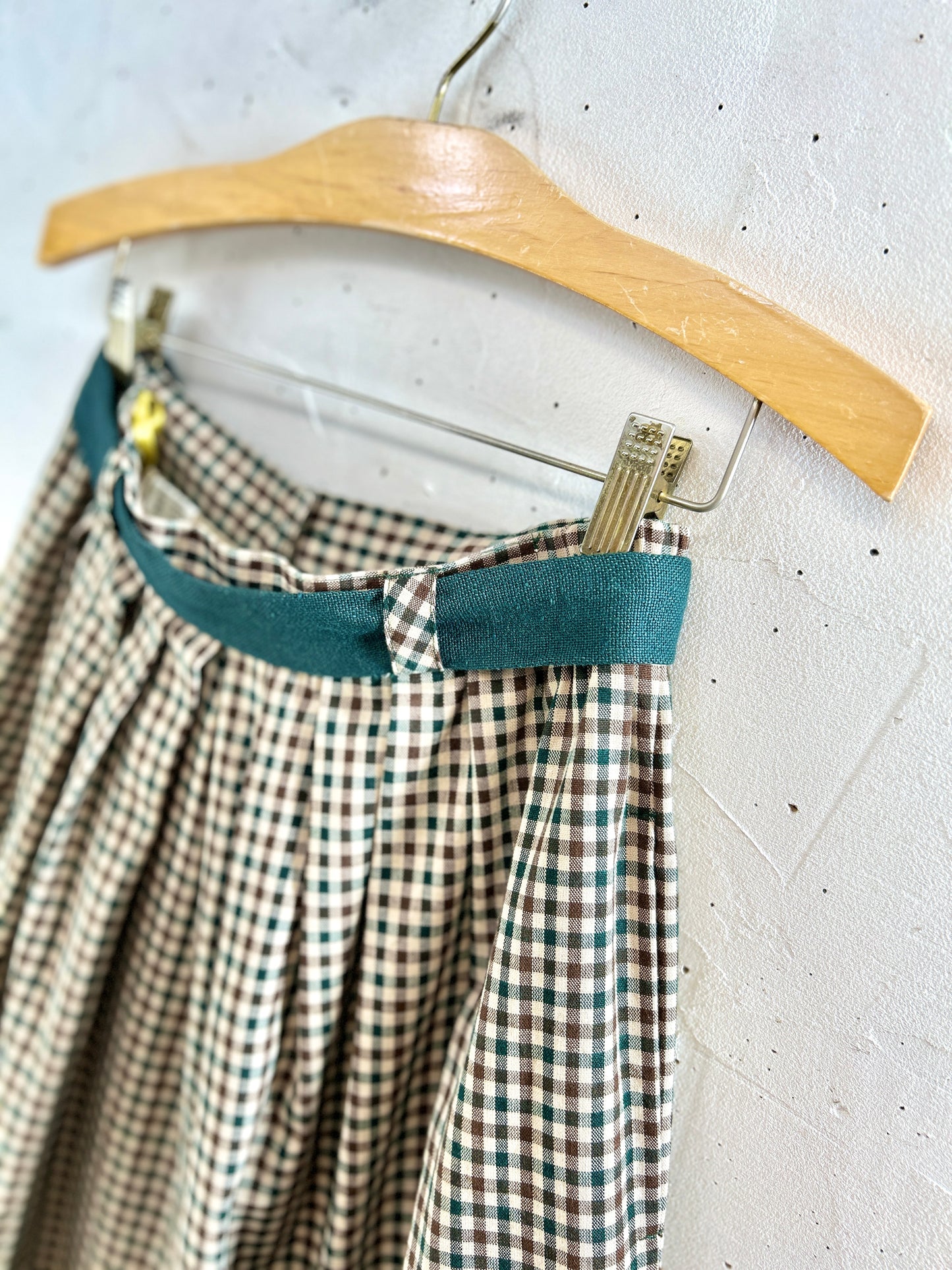 Vintage Plaid Skirt [K30889]