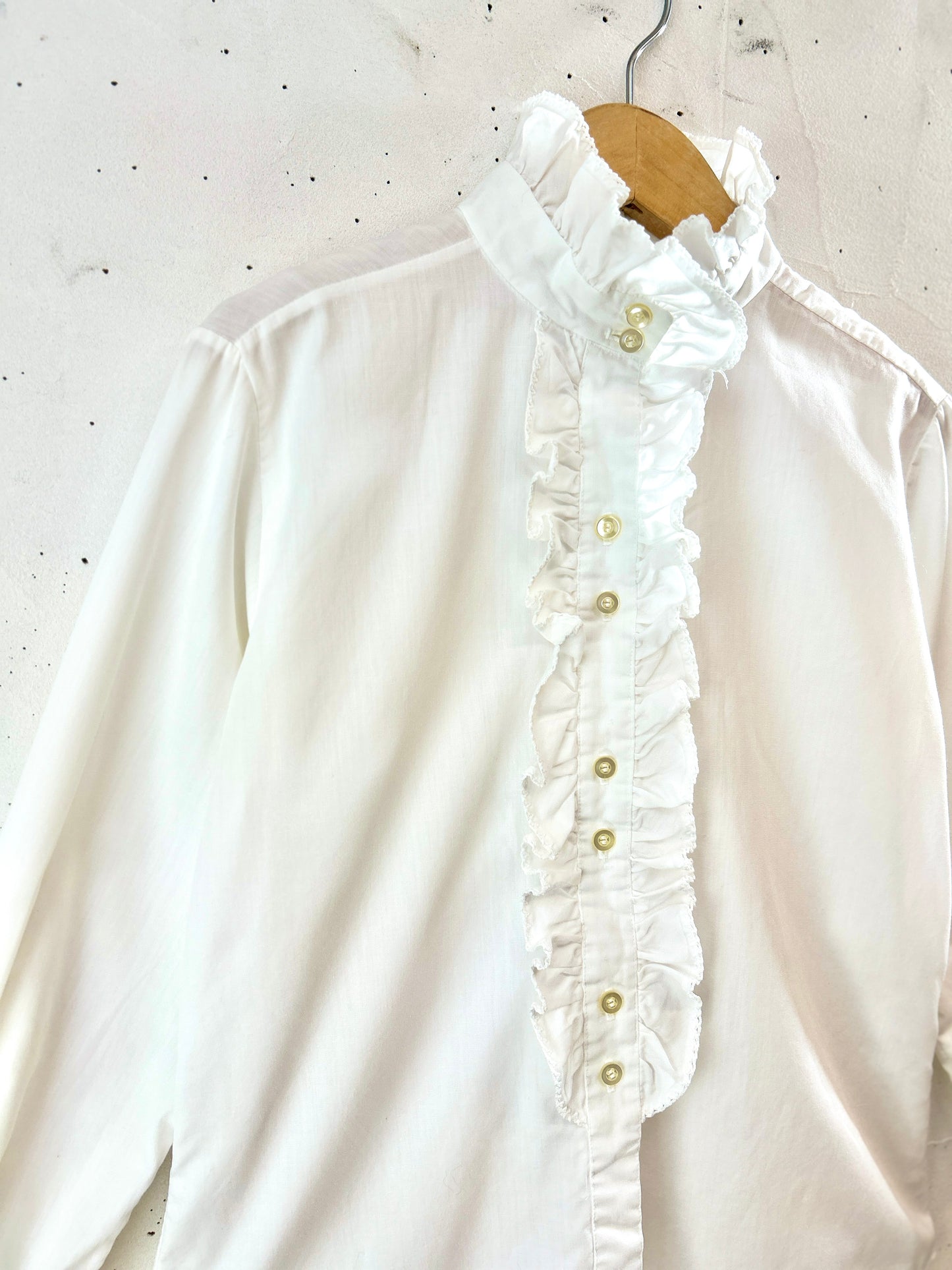 Vintage White Blouse  MADE IN USA[K30845]