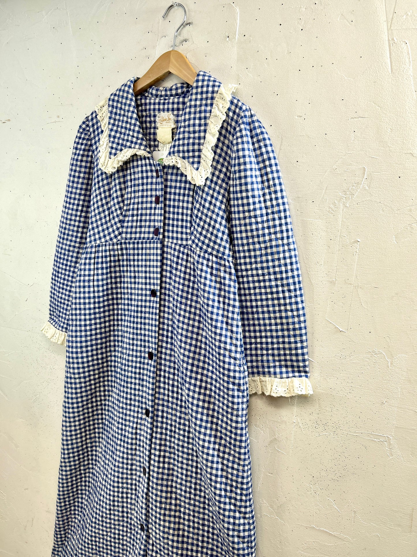 '70sVintage Quilting Gown [L31158]