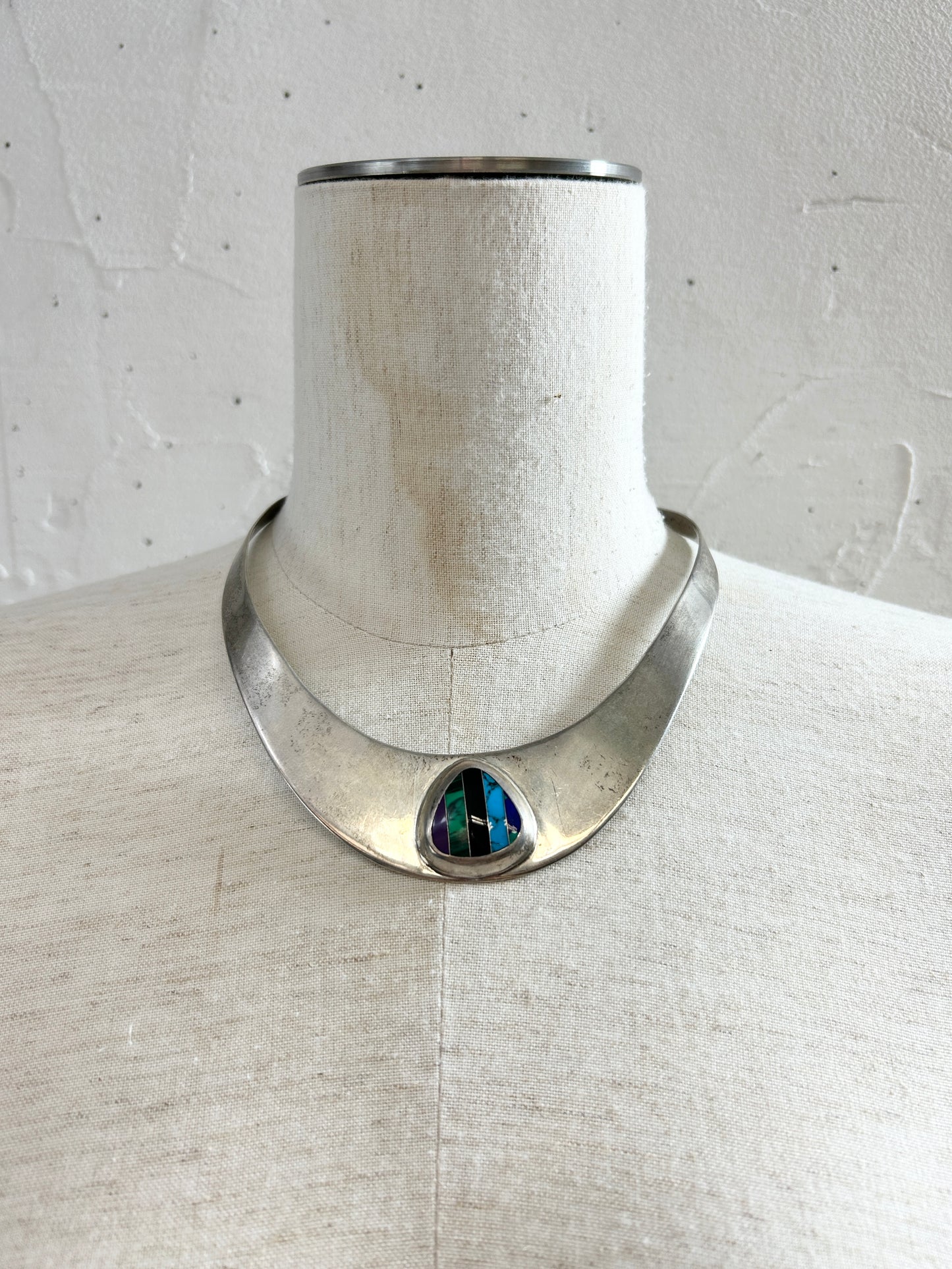 Vintage 925Silver Choker MADE IN MEXICO [I30214]