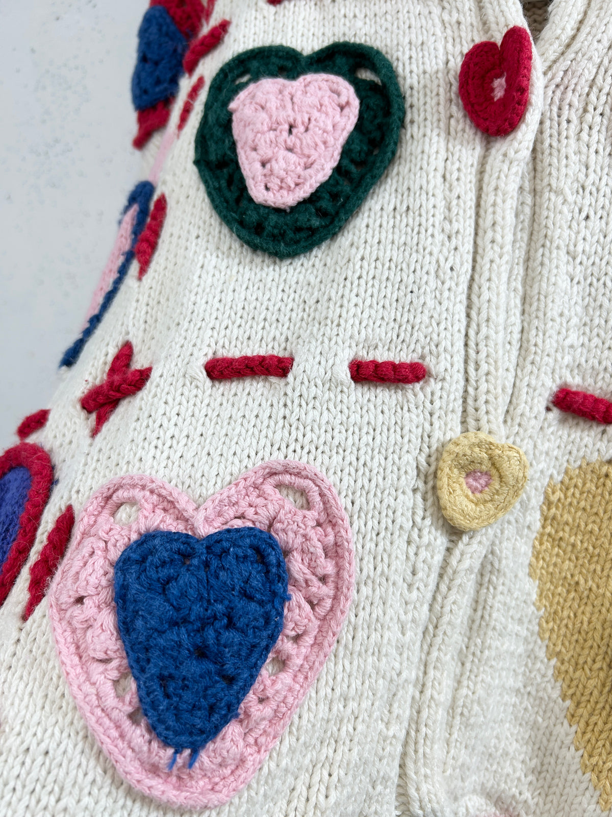 Vintage Cotton Knit Cardigan  [I33912]