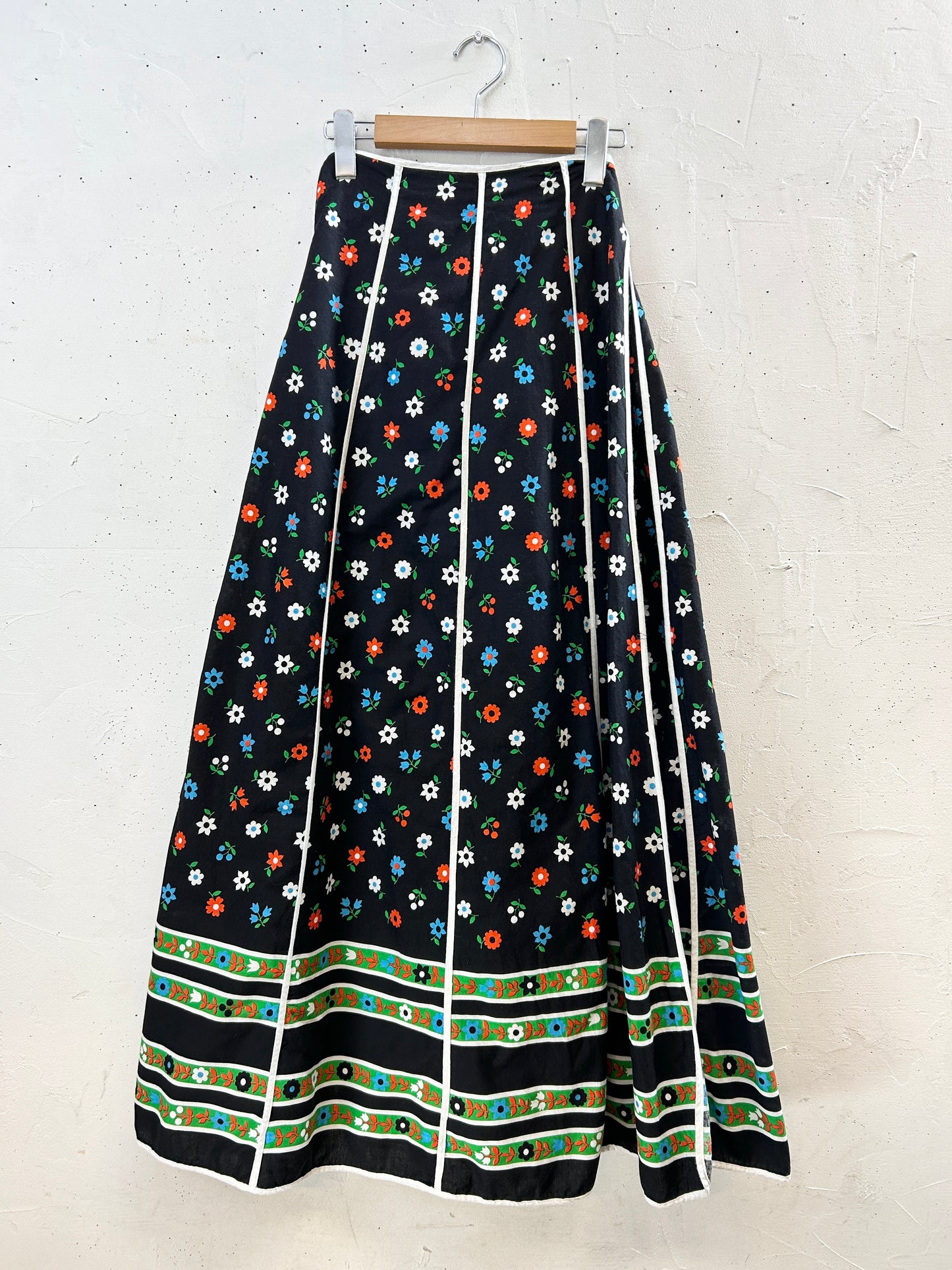 Vintage Wrap Skirt '70s [H30911]