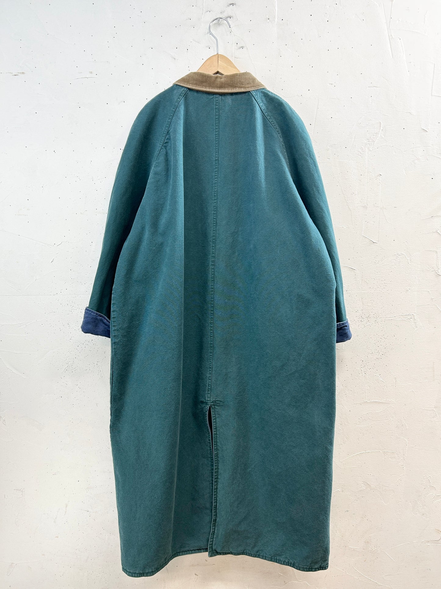 Vintage Denim Coat Navy &Green Reversible [L31042]