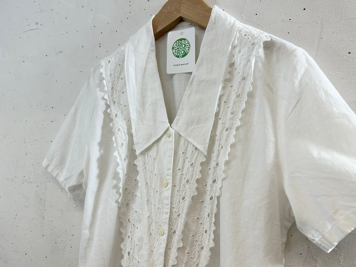 Vintage White Blouse [H30788]