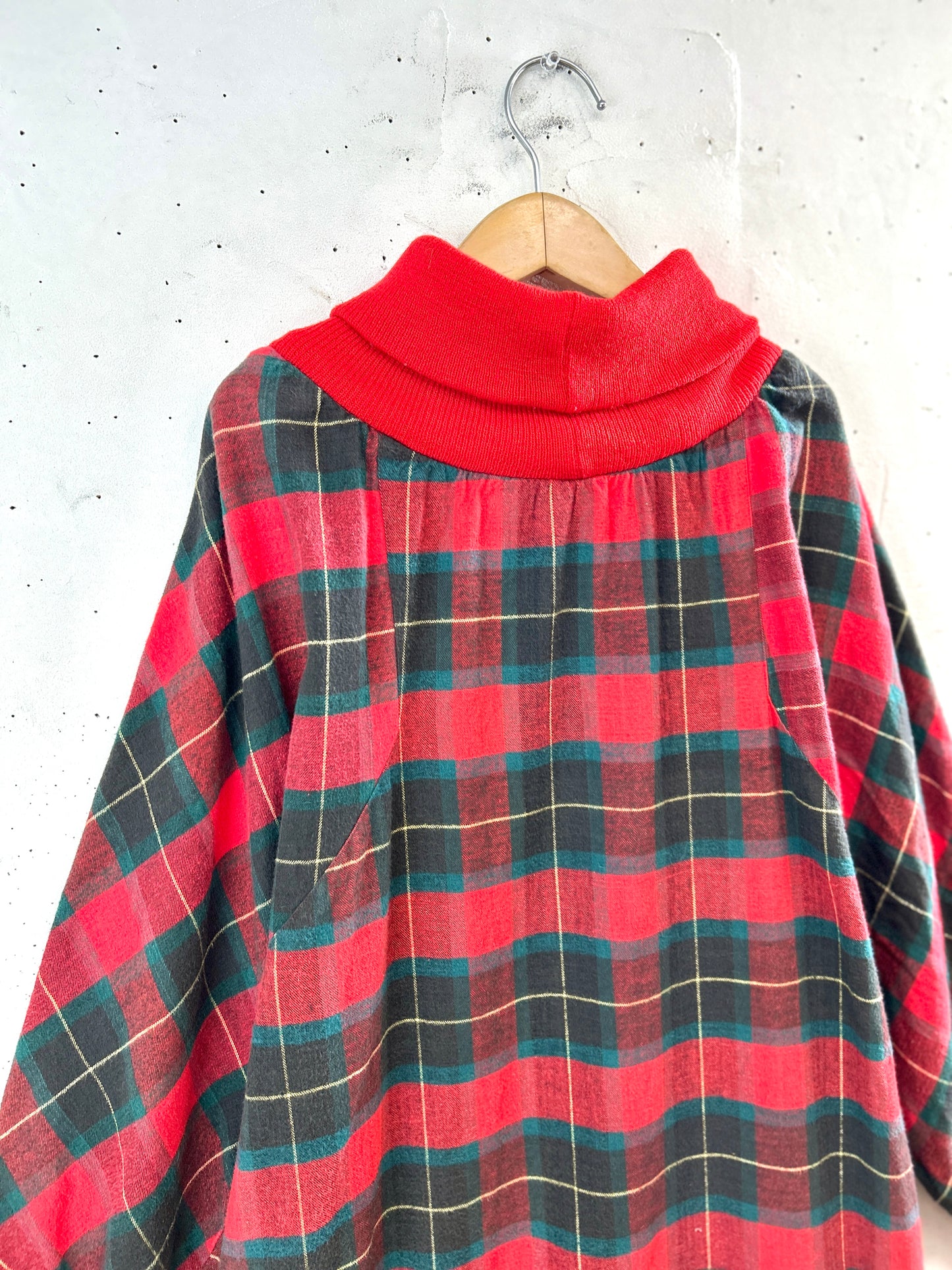 Vintage Plaid Dress  [L31071]