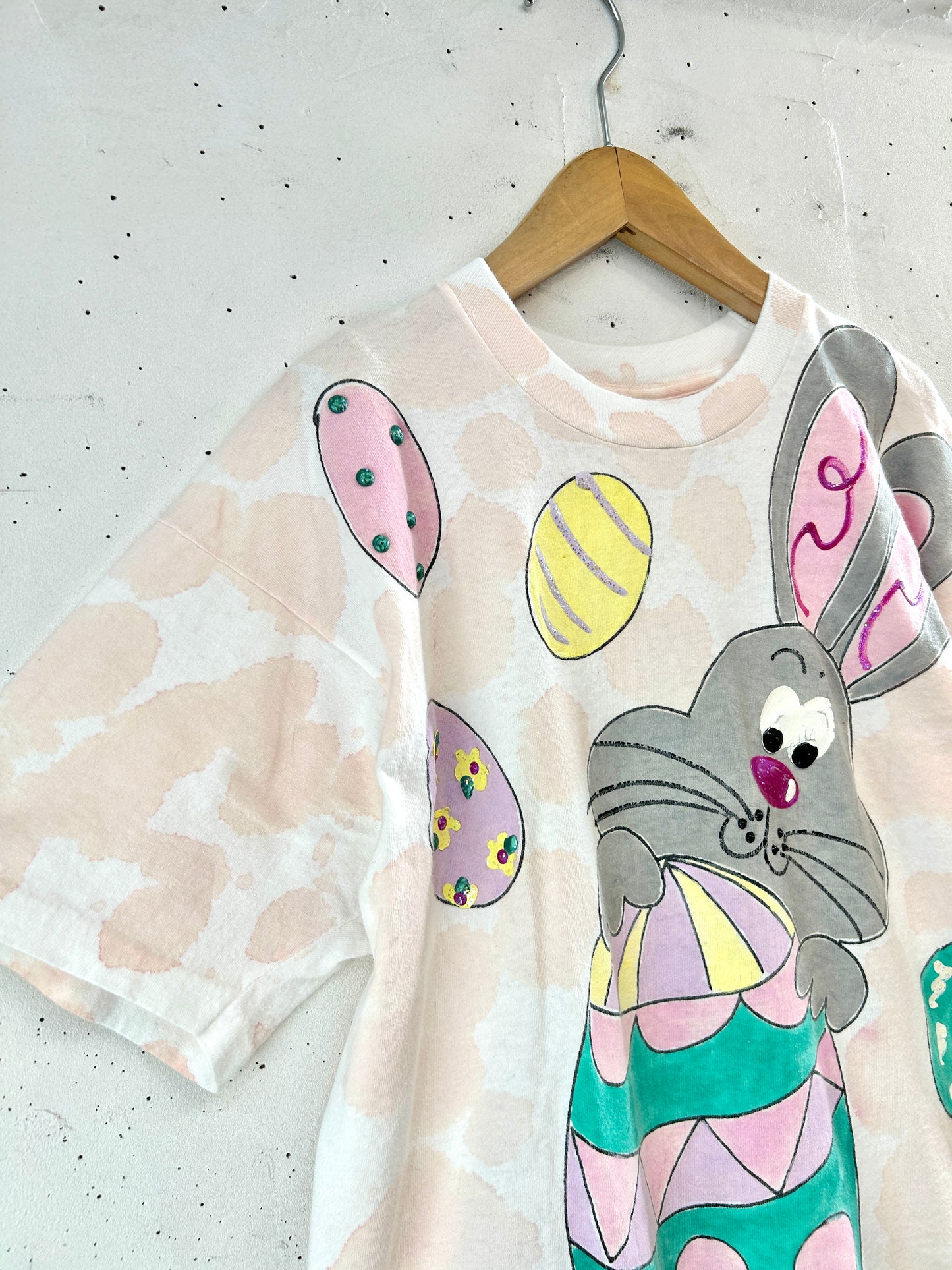 Vintage Hand Painted T-Shirt 〜FRUIT OF THE LOOM 〜 MADE IN USA [E32440]