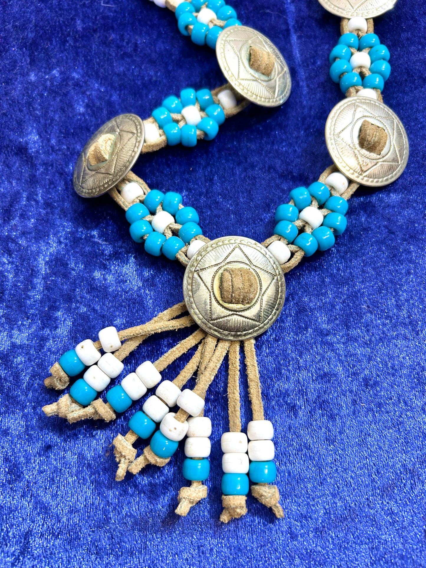Vintage beaded necklace [I30343]