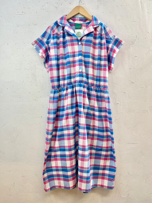 Vintage Plaid Dress [G30721]