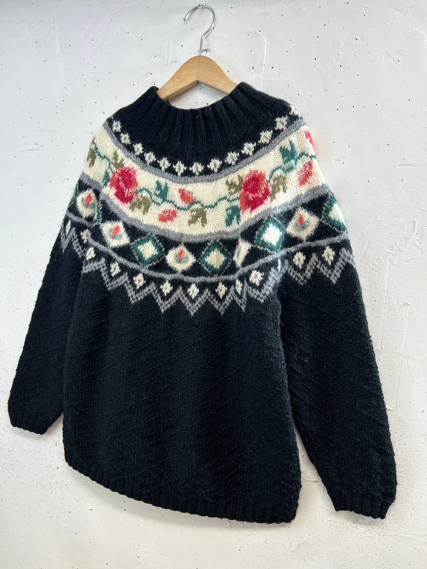 Vintage Hand Knit Sweater[A31380]