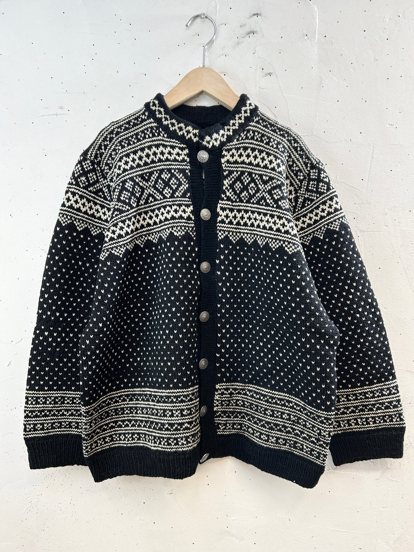 Vintage Nordic Knit Cardigan [A29329]