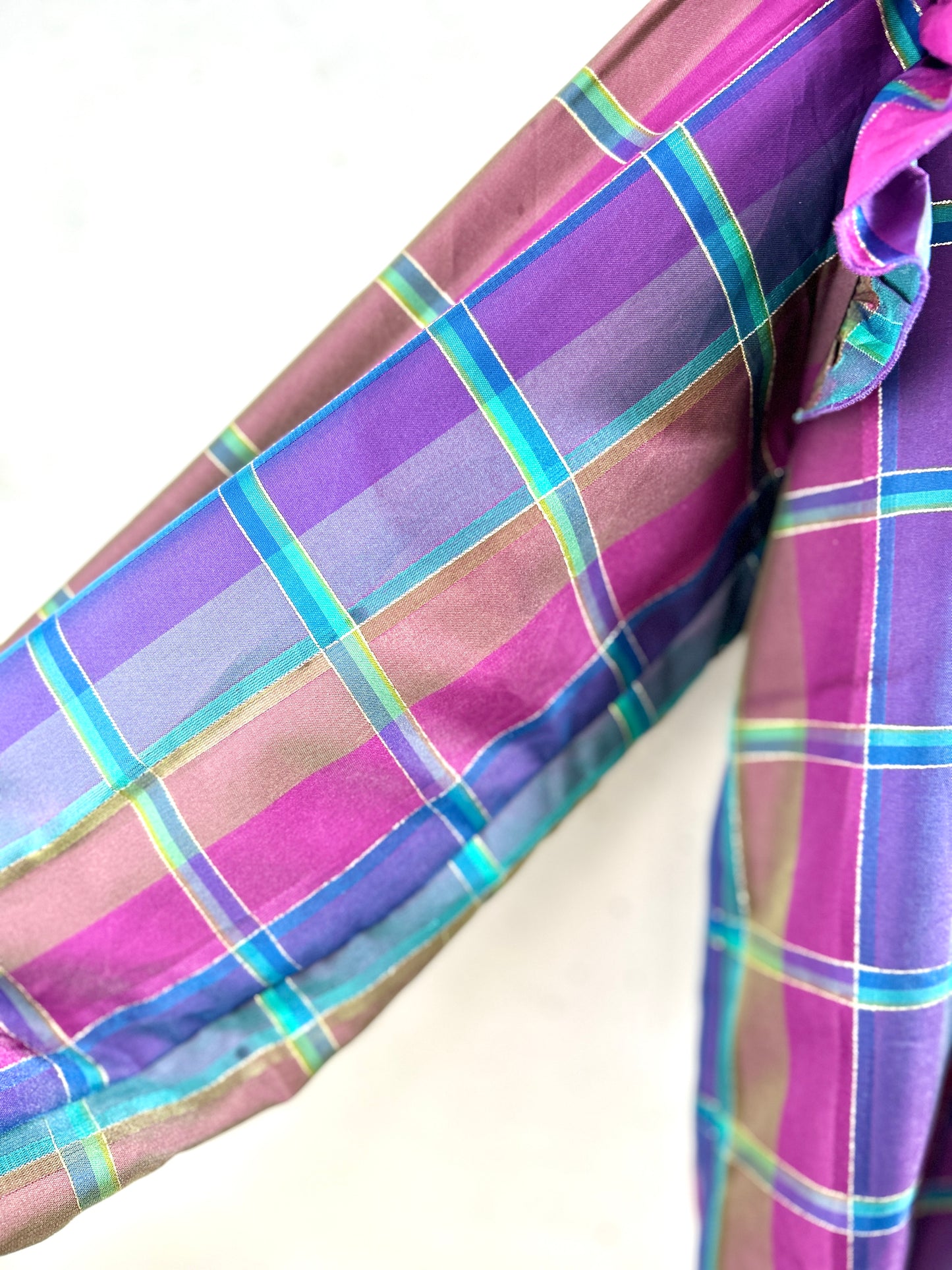 ’70s Vintage Plaid Shirt [H30942]