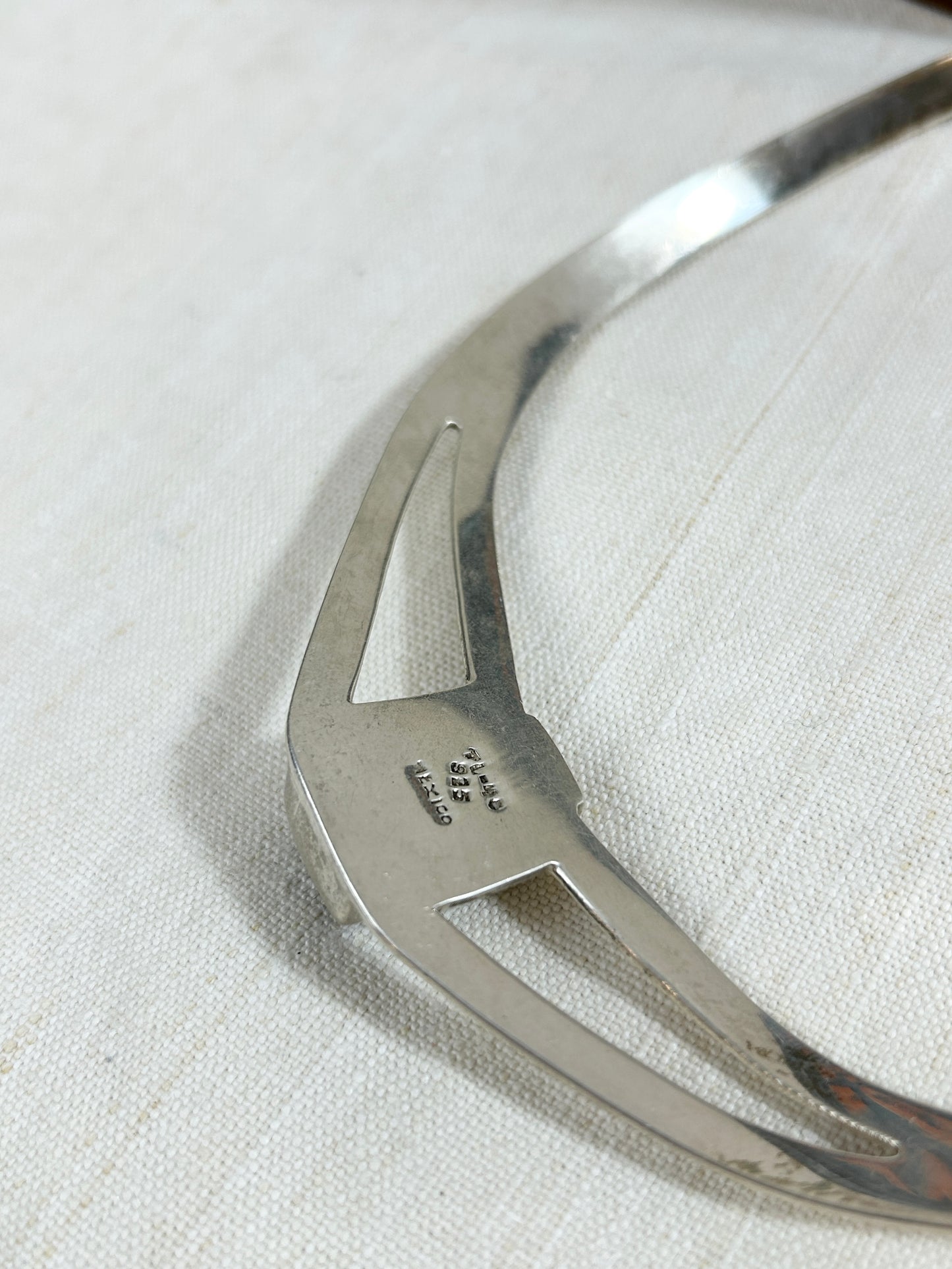 Vintage 925Silver Choker MADE IN MEXICO [I30220]