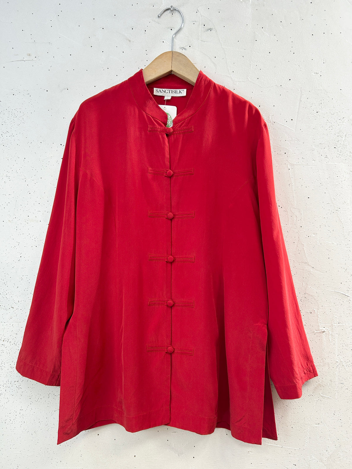 Vintage Silk China Shirt [J34133]
