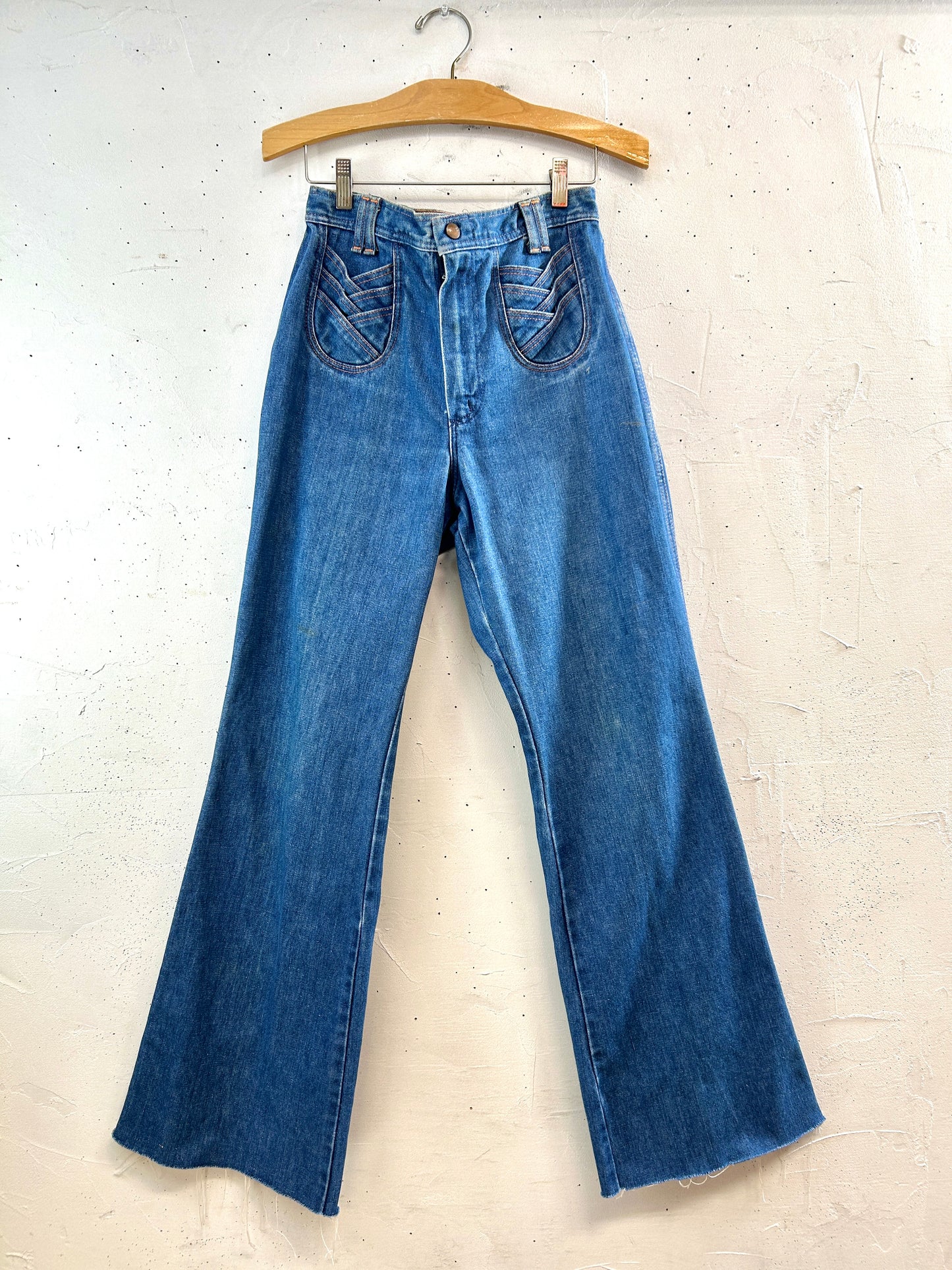 ’70s Vintage Denim Baggy Pants  MADE IN USA [D32092]
