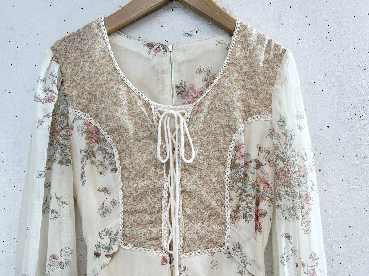 '70s Vintage Dress  [J34187]