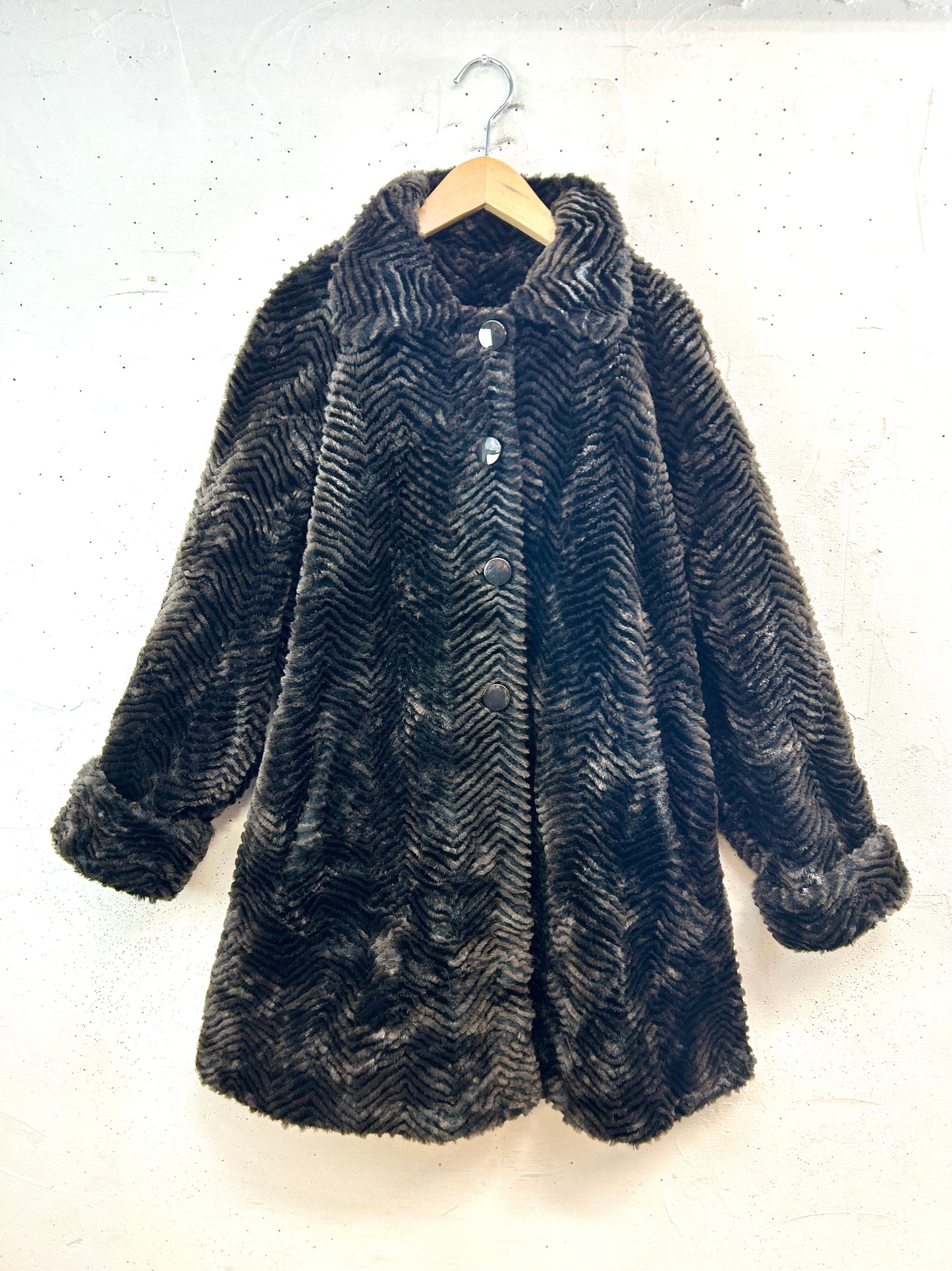 Vintage Eco Fur Jacket [L31166]