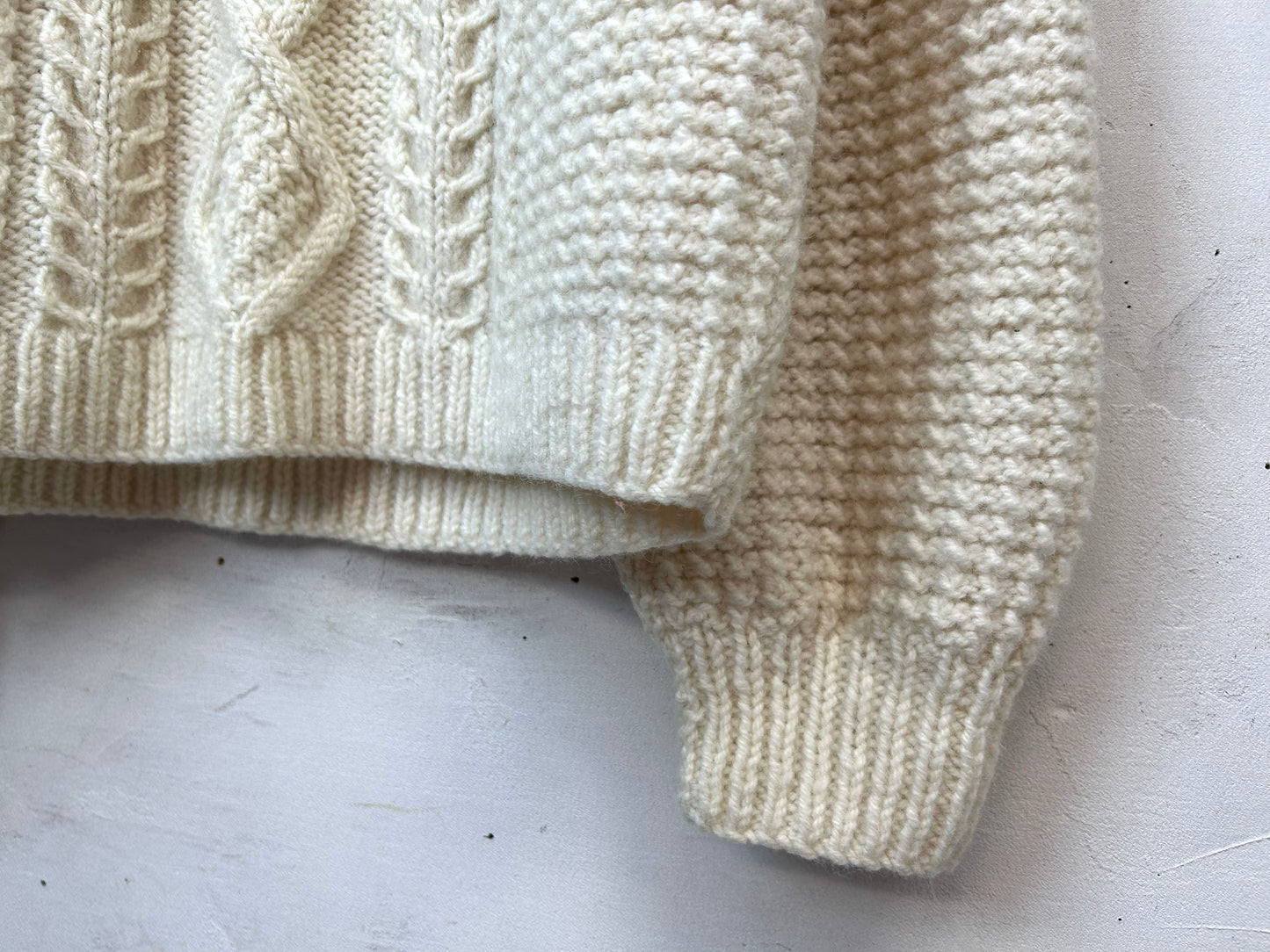 Vintage Wool Knit 〜Handknit Alan〜 [L29182]