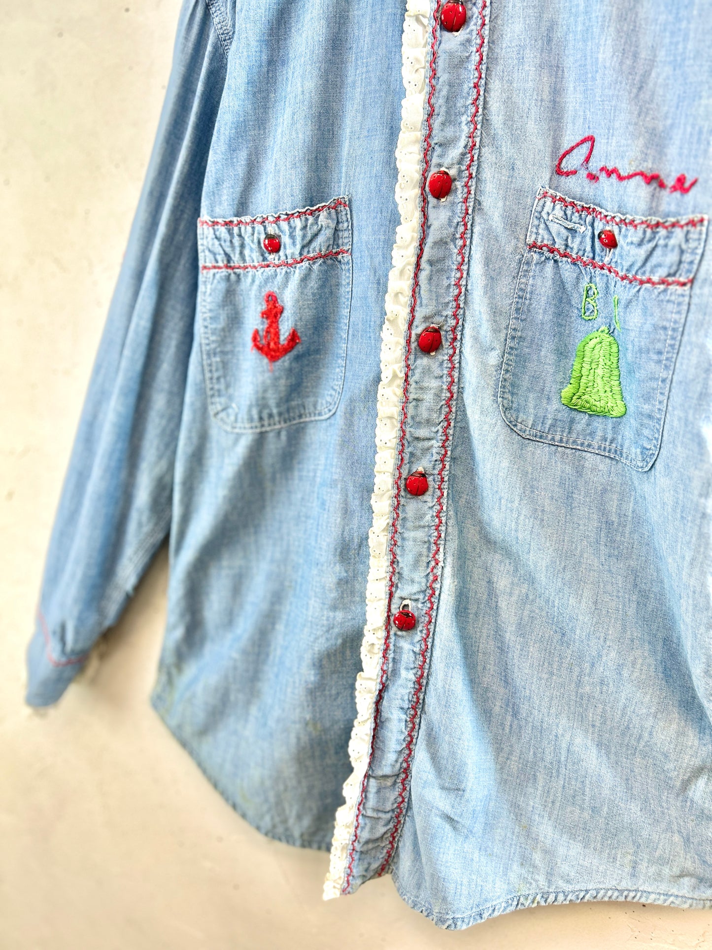 Vintage Chambray Shirt 〜Sears〜 [K30800]