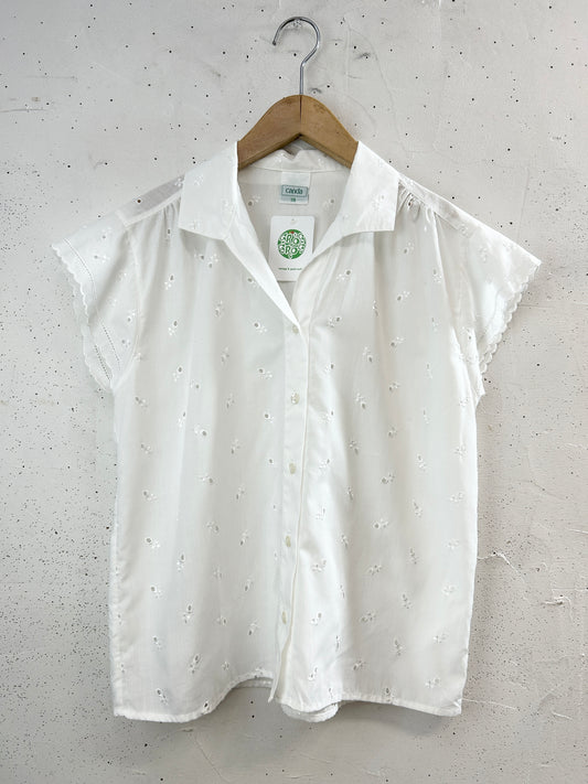 Vintage White Blouse [H33318]