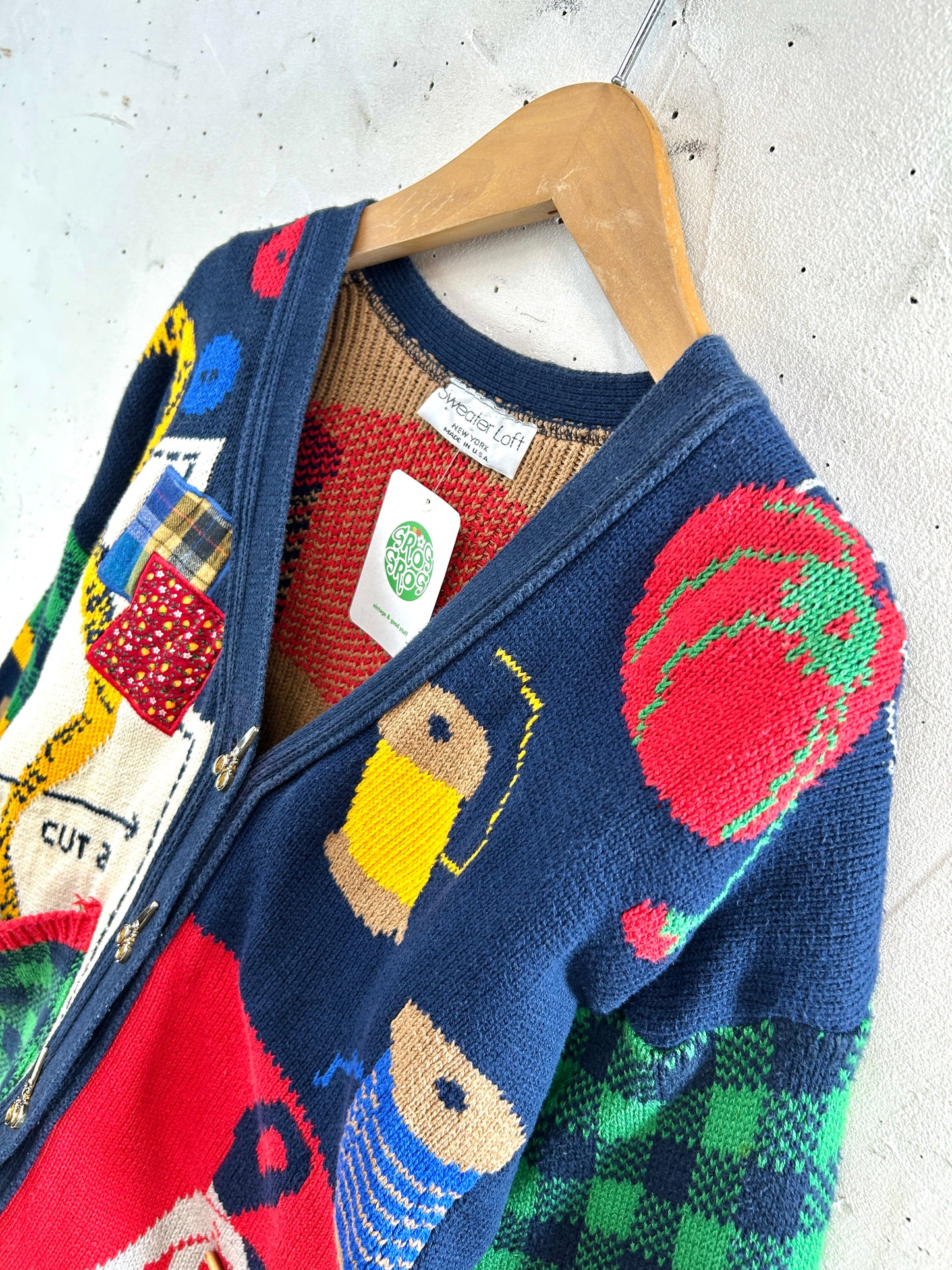 Vintage Knit Cardigan MADE IN USA [L31072]