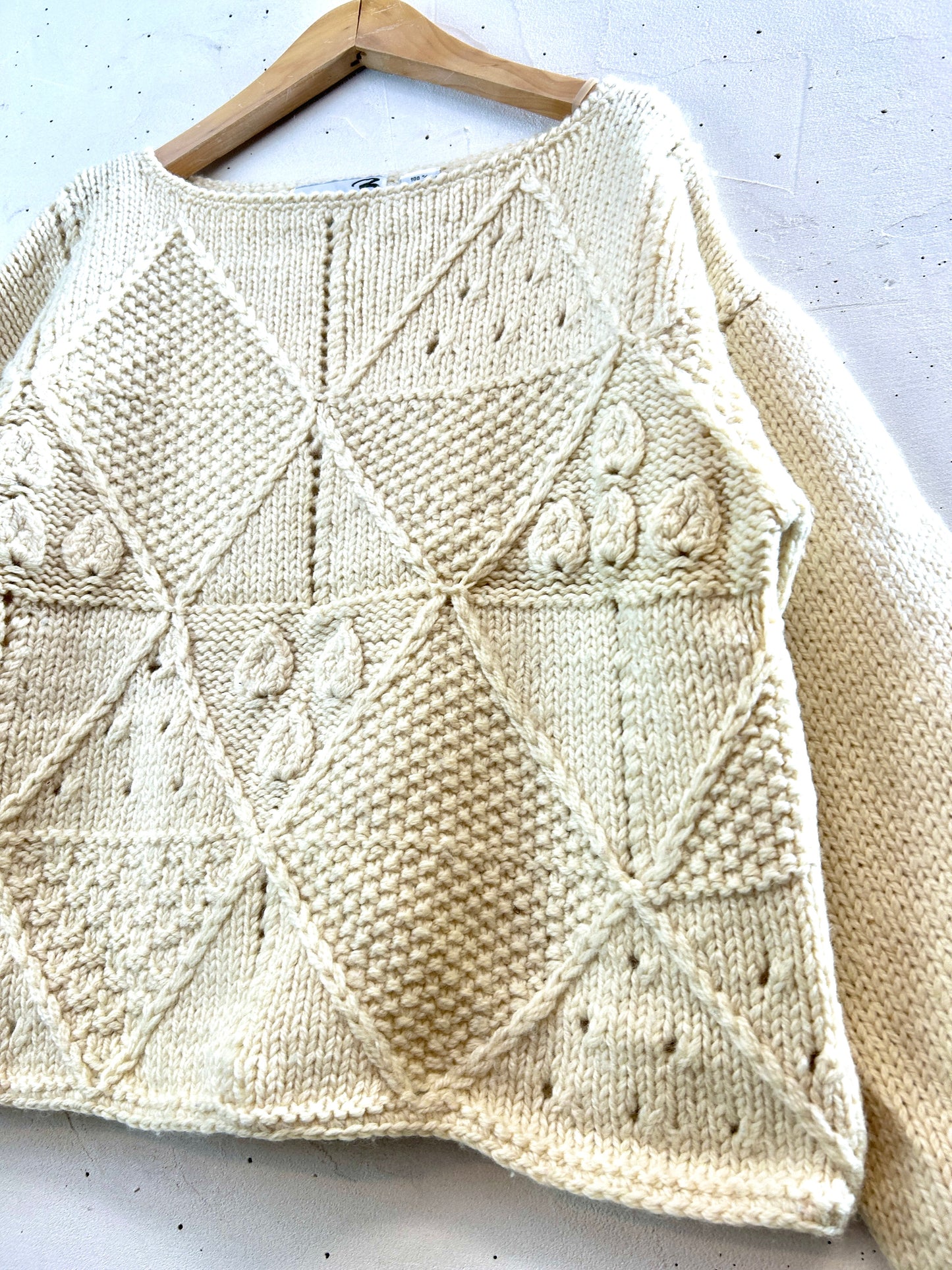 Vintage Wool hand Knit [I30334]