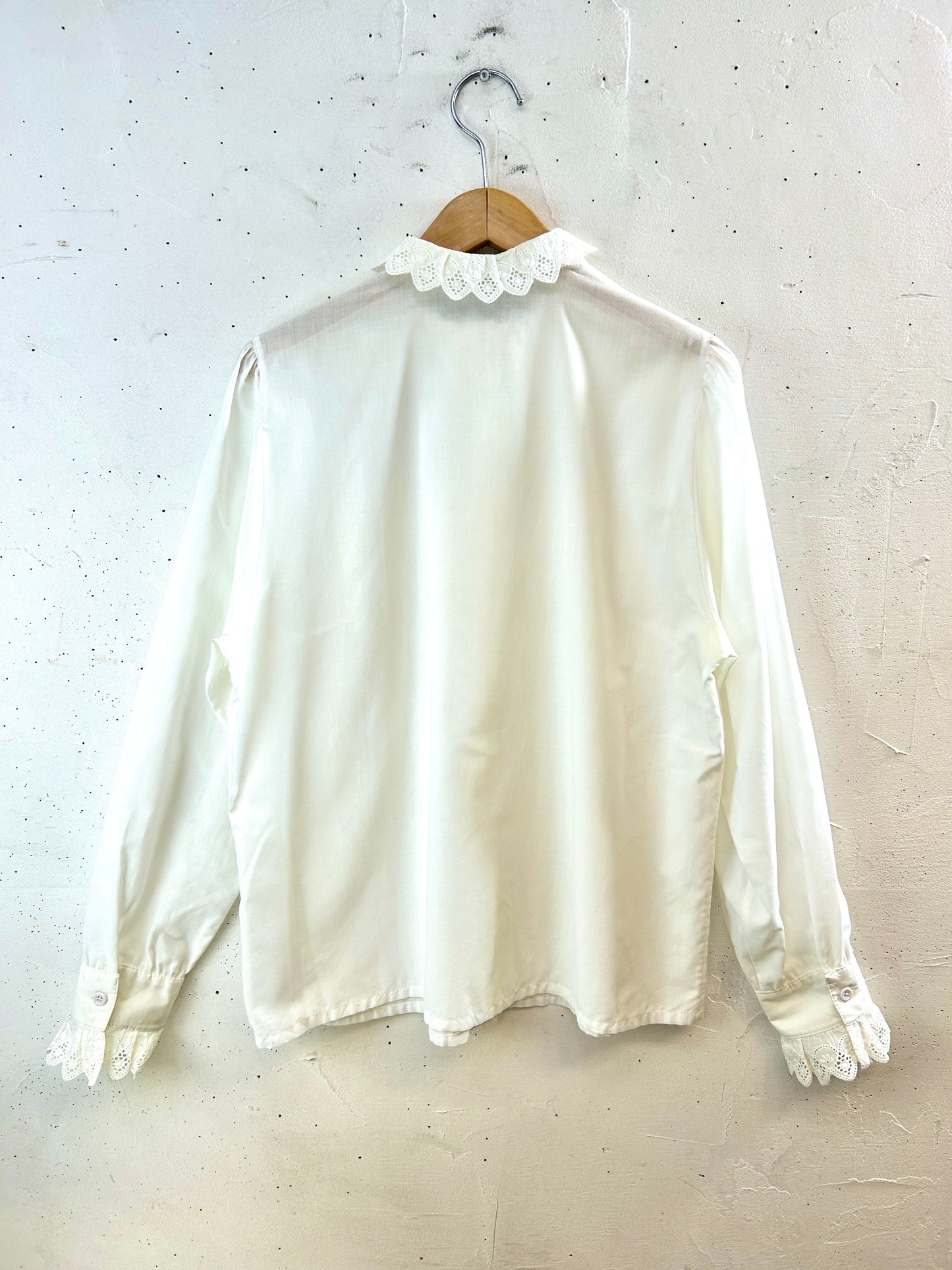Vintage White Frill  Blouse [H30965]