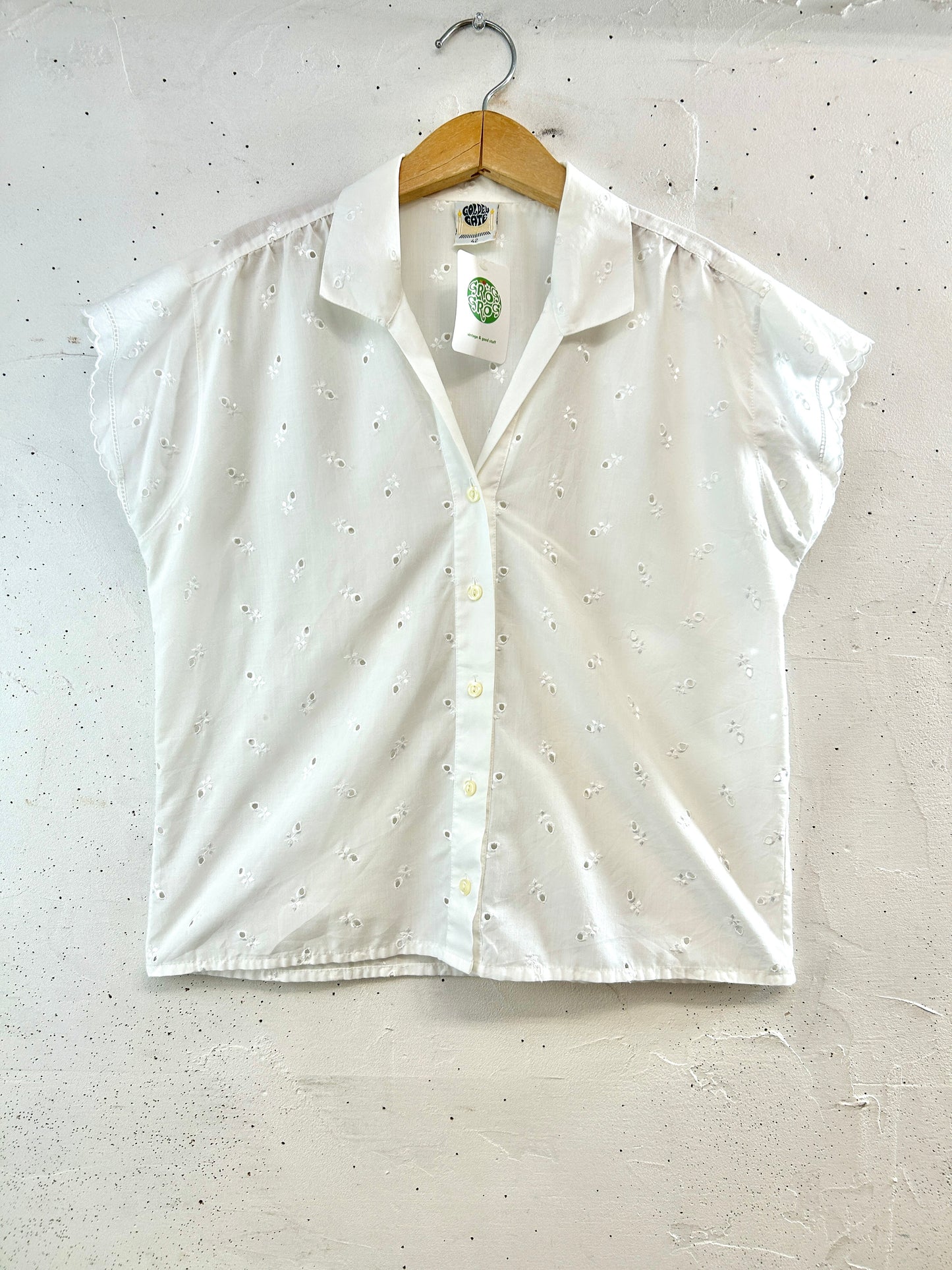 Vintage White Blouse [D32221]