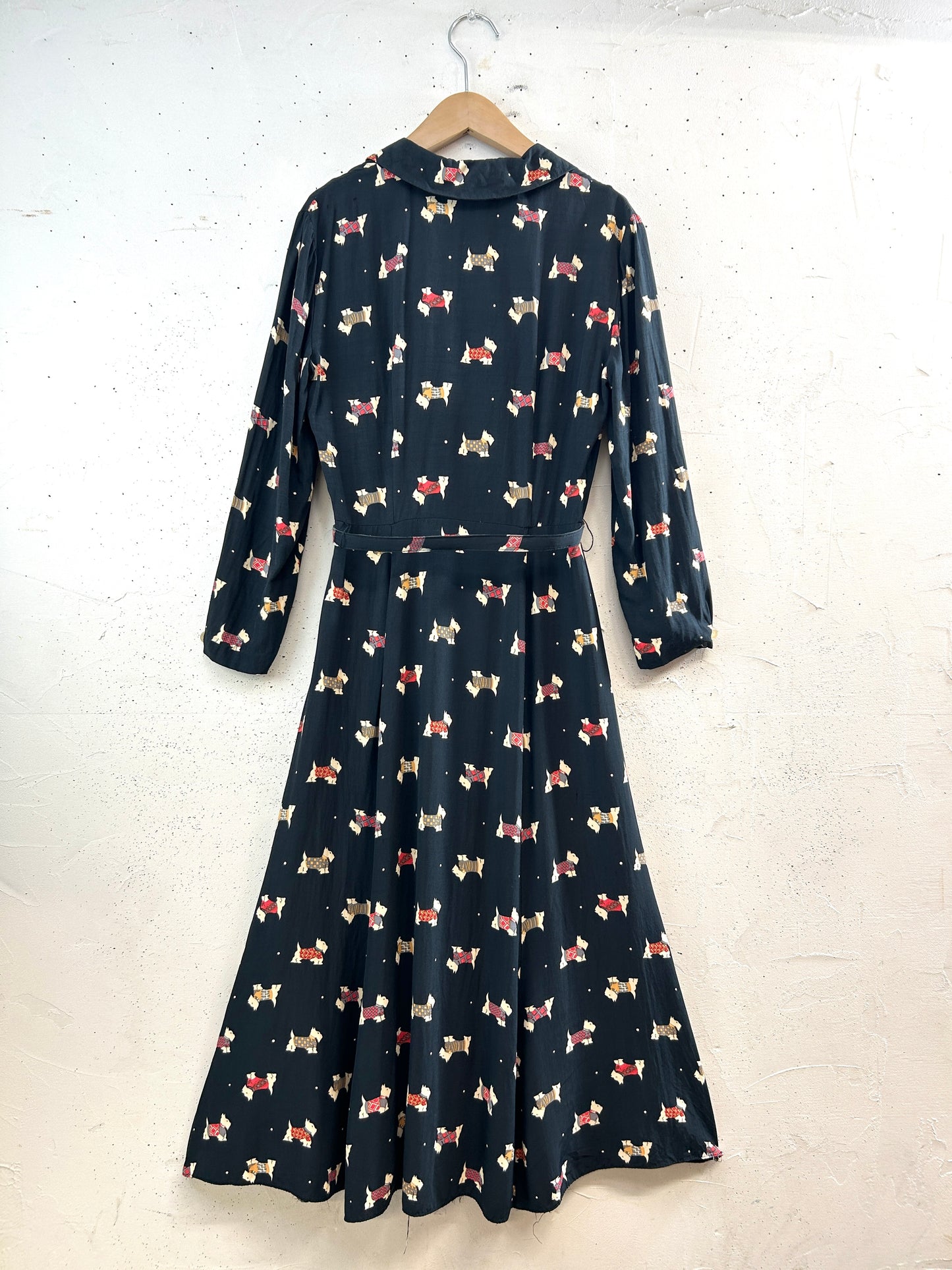 Vintage Rayon Dress 〜E.D.MICHAELS〜 MADE IN USA [F32882]