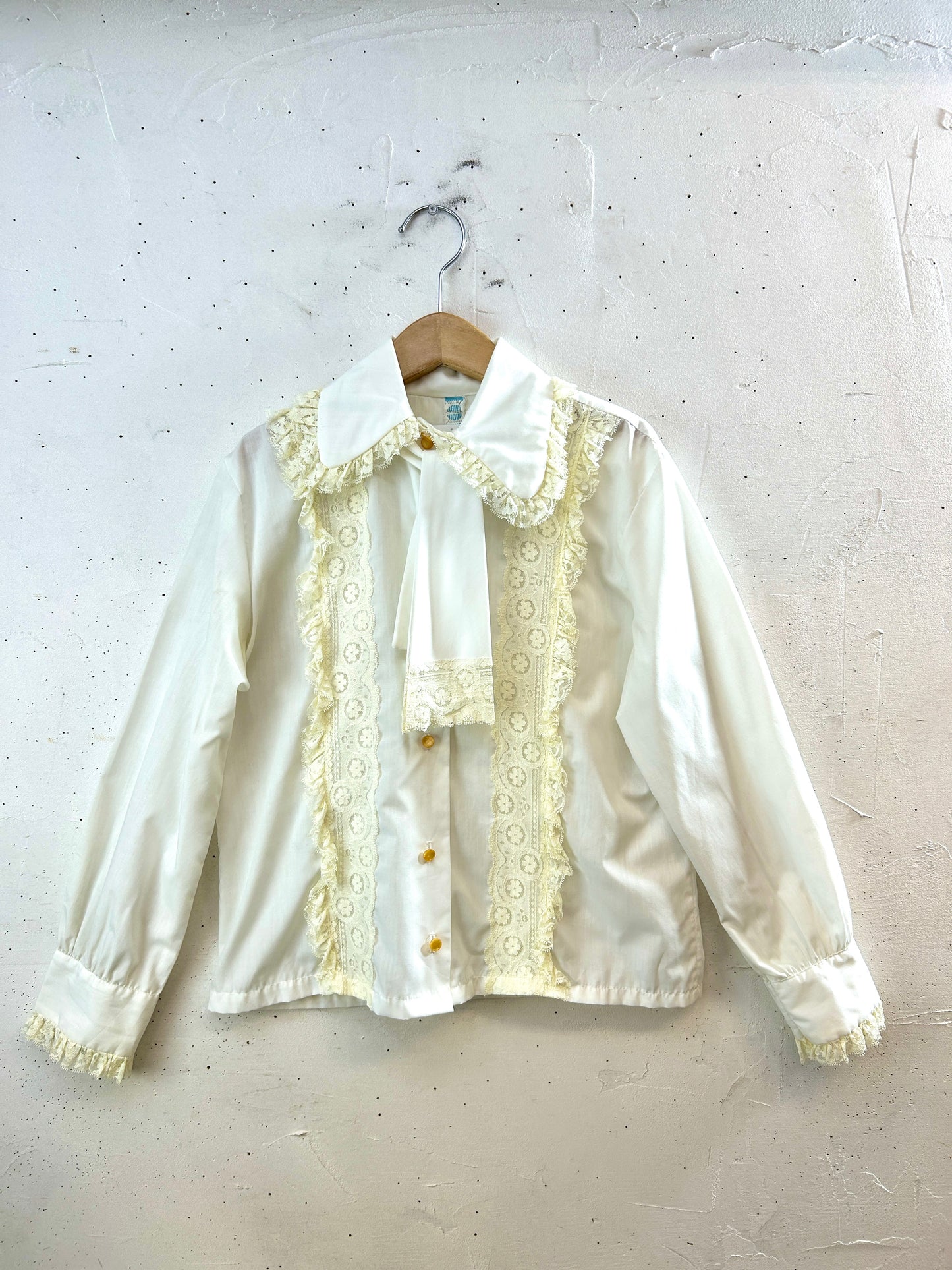Vintage White Lace Blouse [I30323]