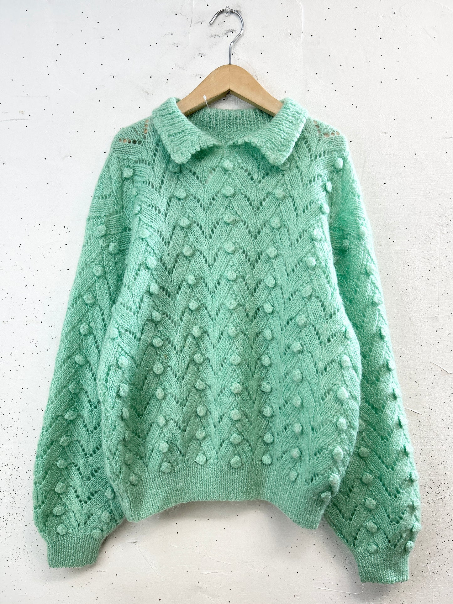 Vintage Knit Sweater Pokopoko [A31363]