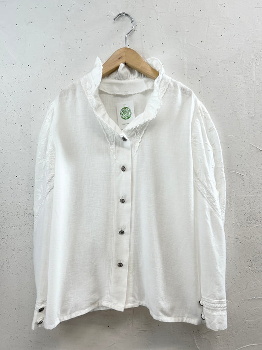Vintage Tyrol White Blouse [D32079]