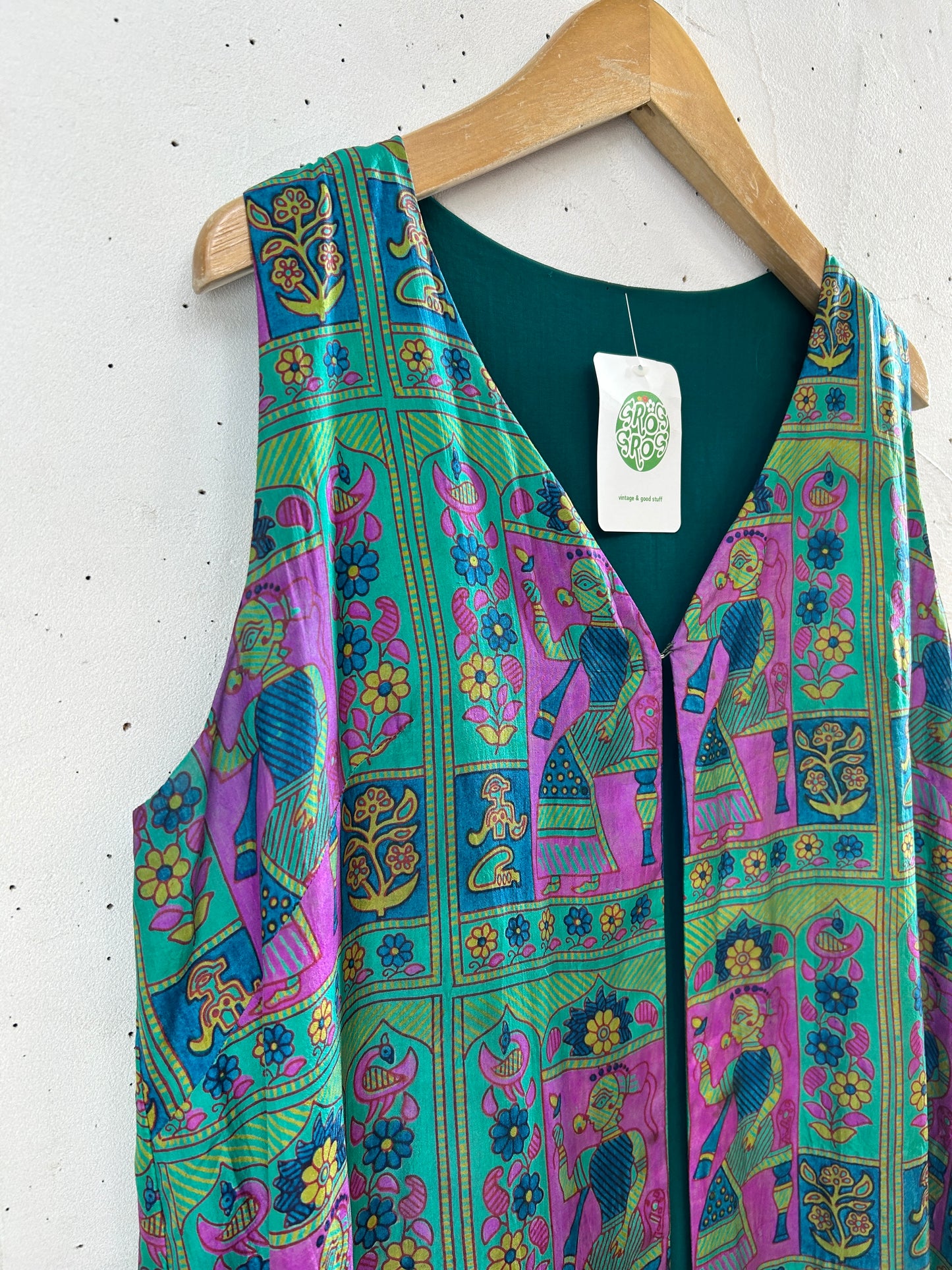 Vintage Long Vest [I30213]