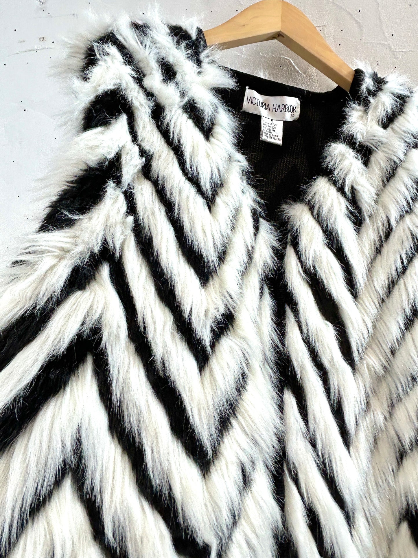 Vintage Eco Fur Vest  [K30851]
