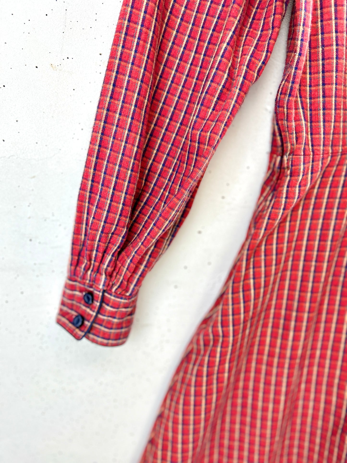 Vintage Flannel Dress [J30613]