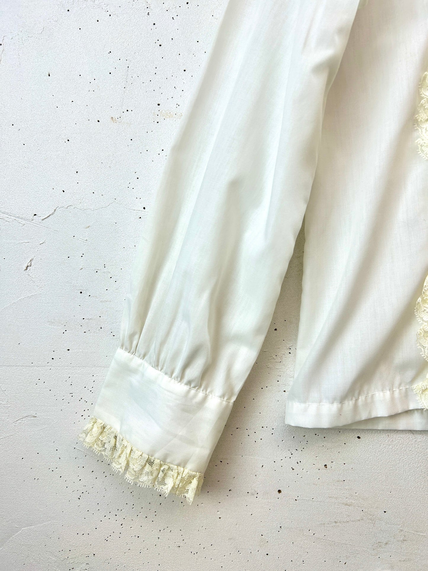 Vintage White Lace Blouse [I30323]