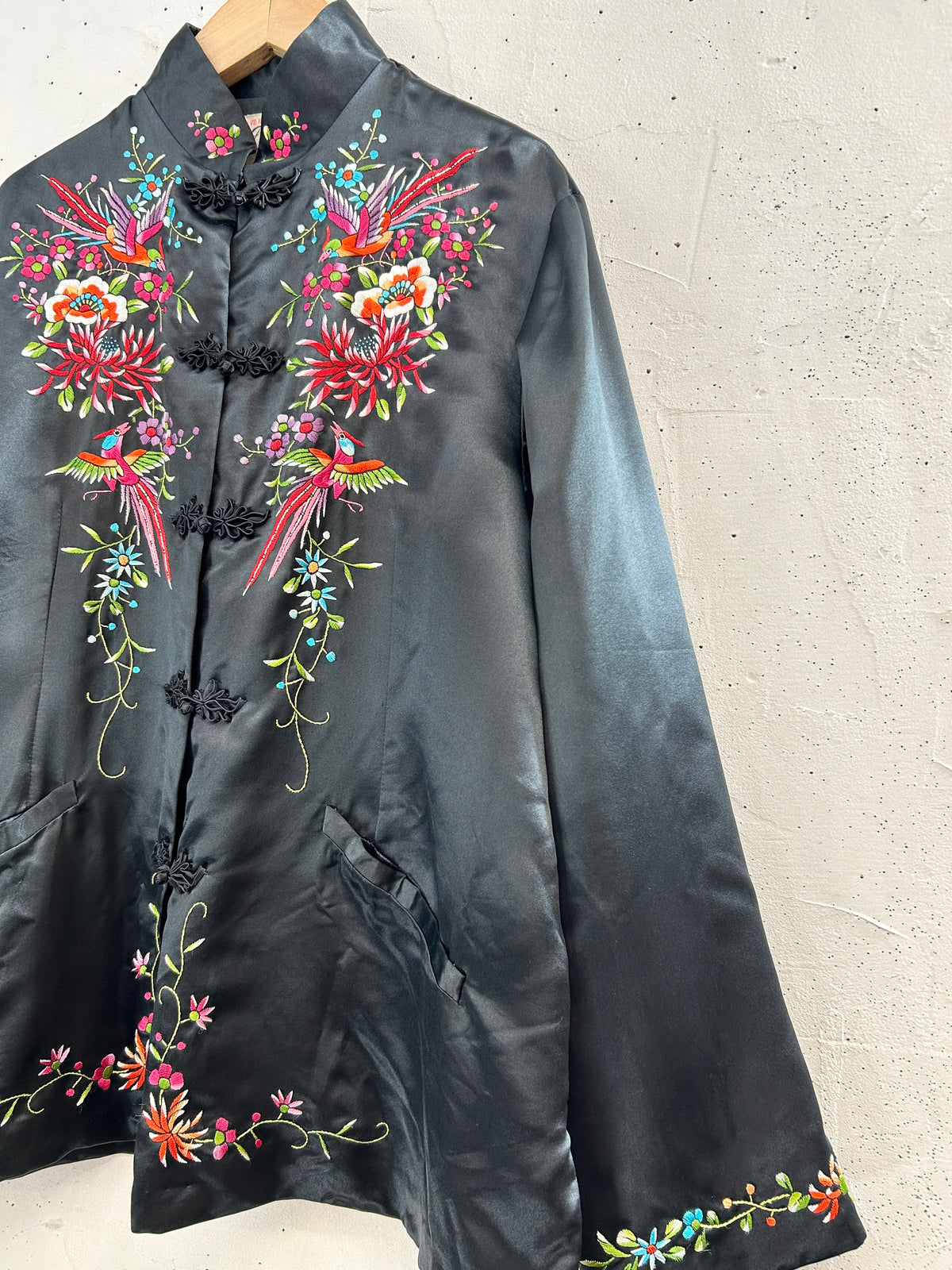 Vintage Silk China Jacket 〜Plum Blossoms〜[I33868]