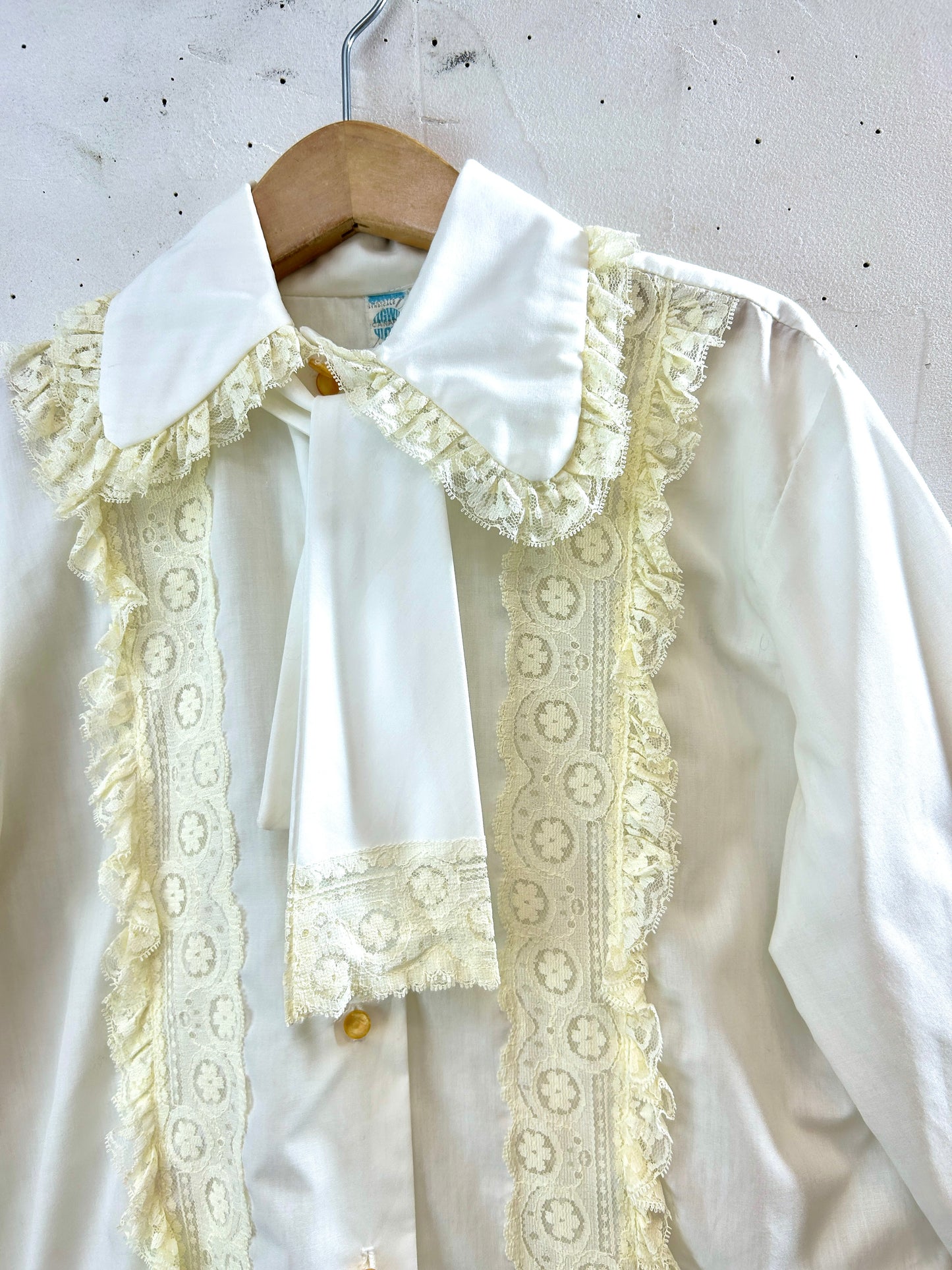 Vintage White Lace Blouse [I30323]