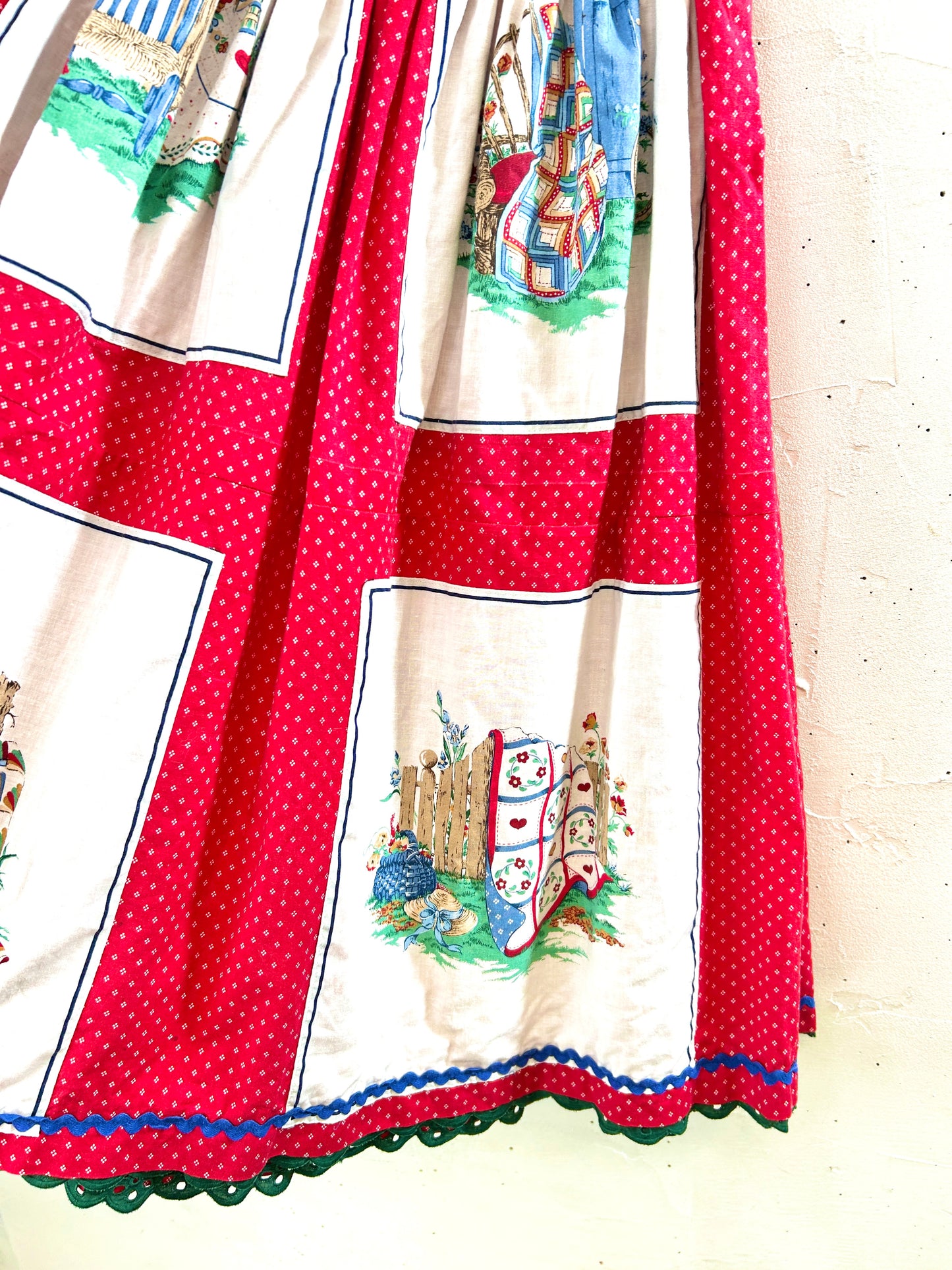 Vintage country patch Skirt [F30963]