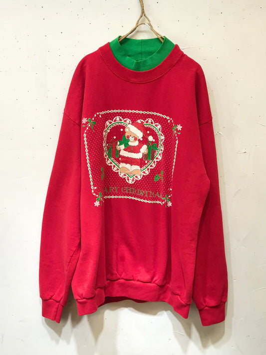 Vintage Xmas Sweat MADE IN USA [K25692]