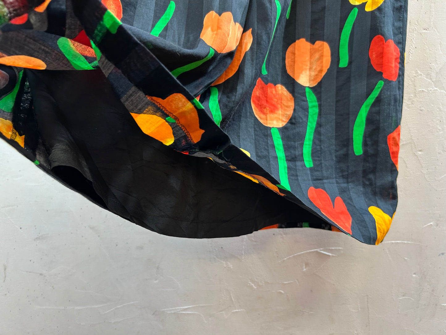 Vintage Tulip Pattern Dress MADE IN GERMANY [G30591]