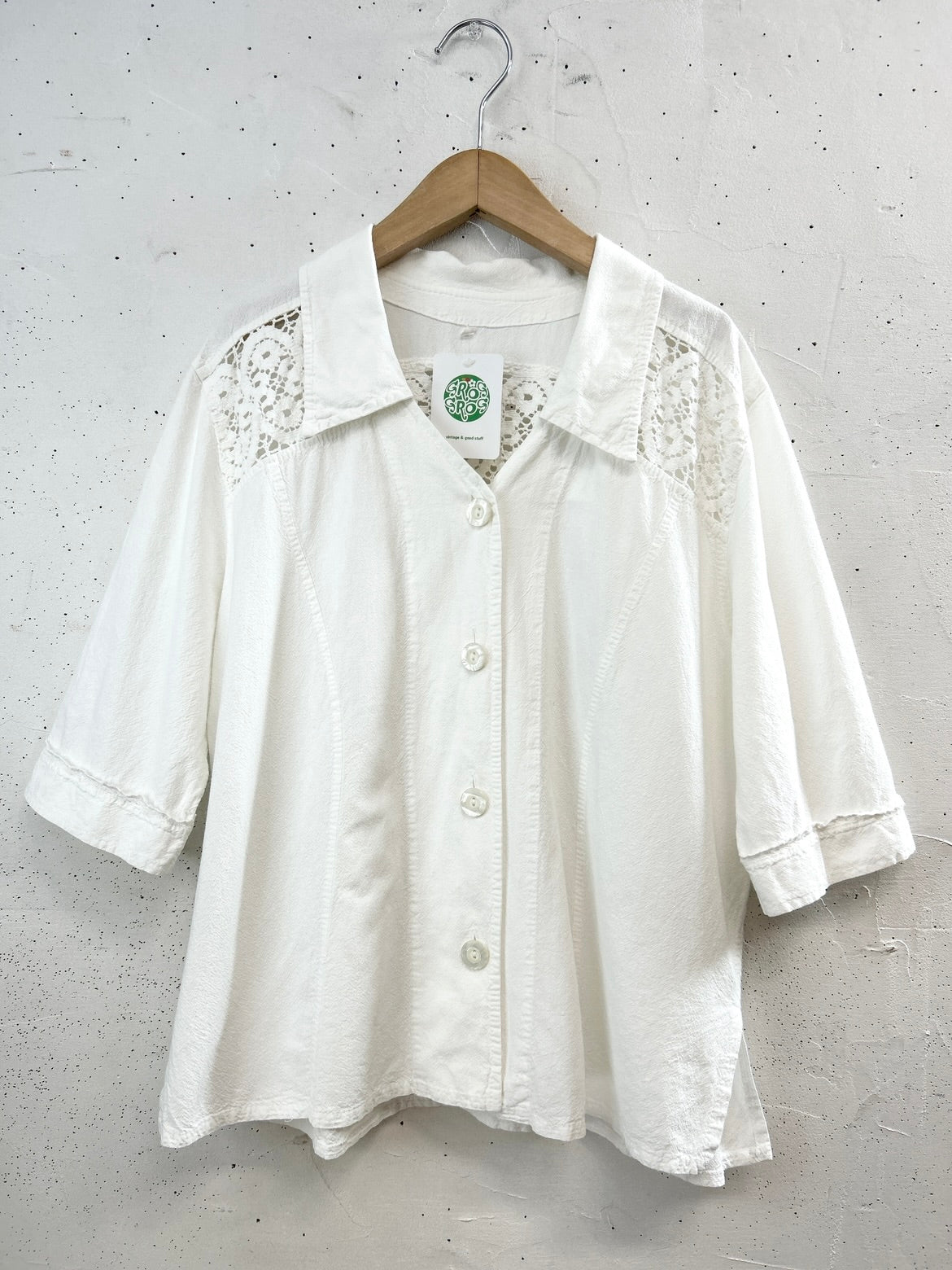Vintage White Blouse [E32315]