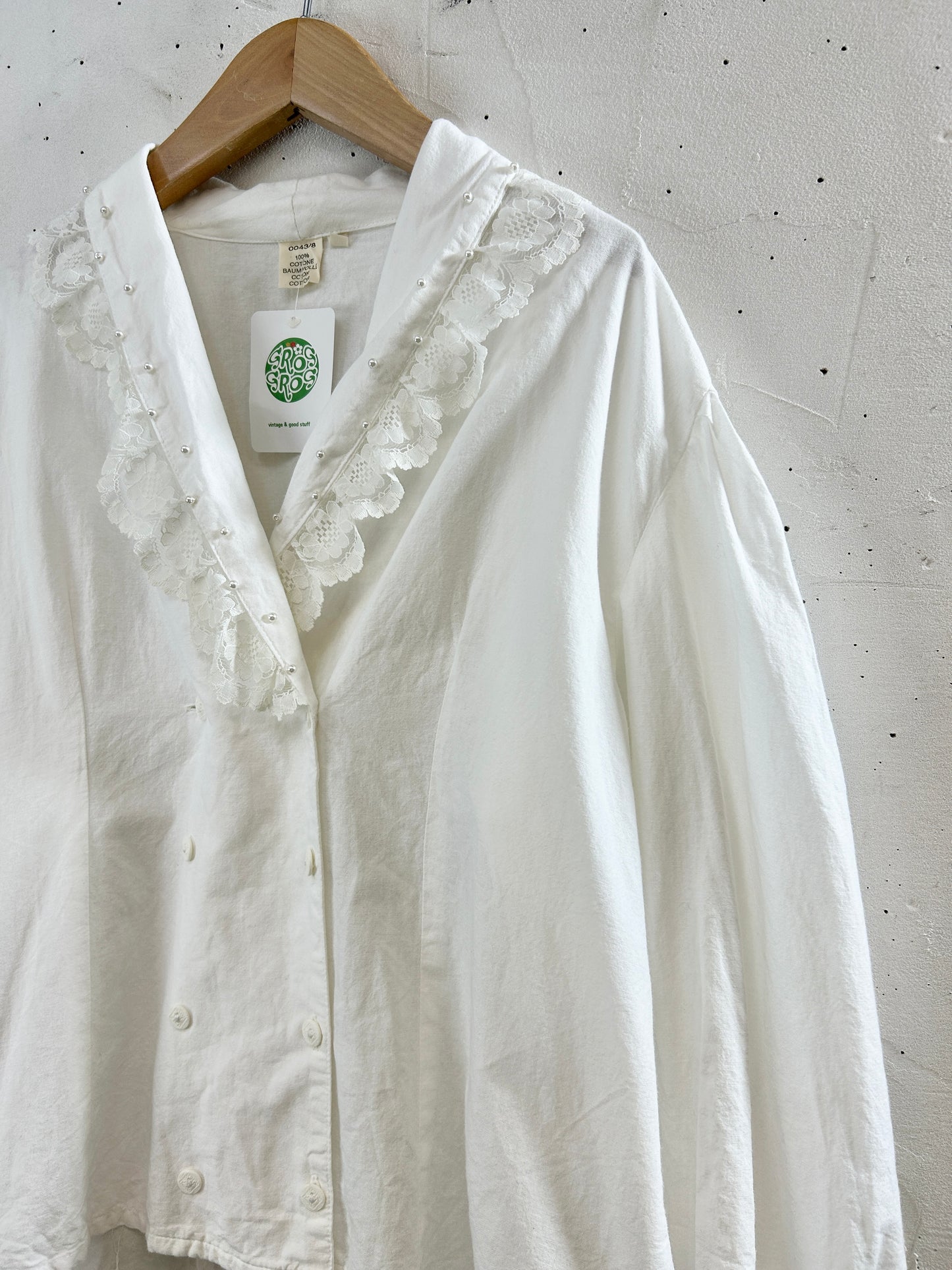Vintage White Blouse [H30886]