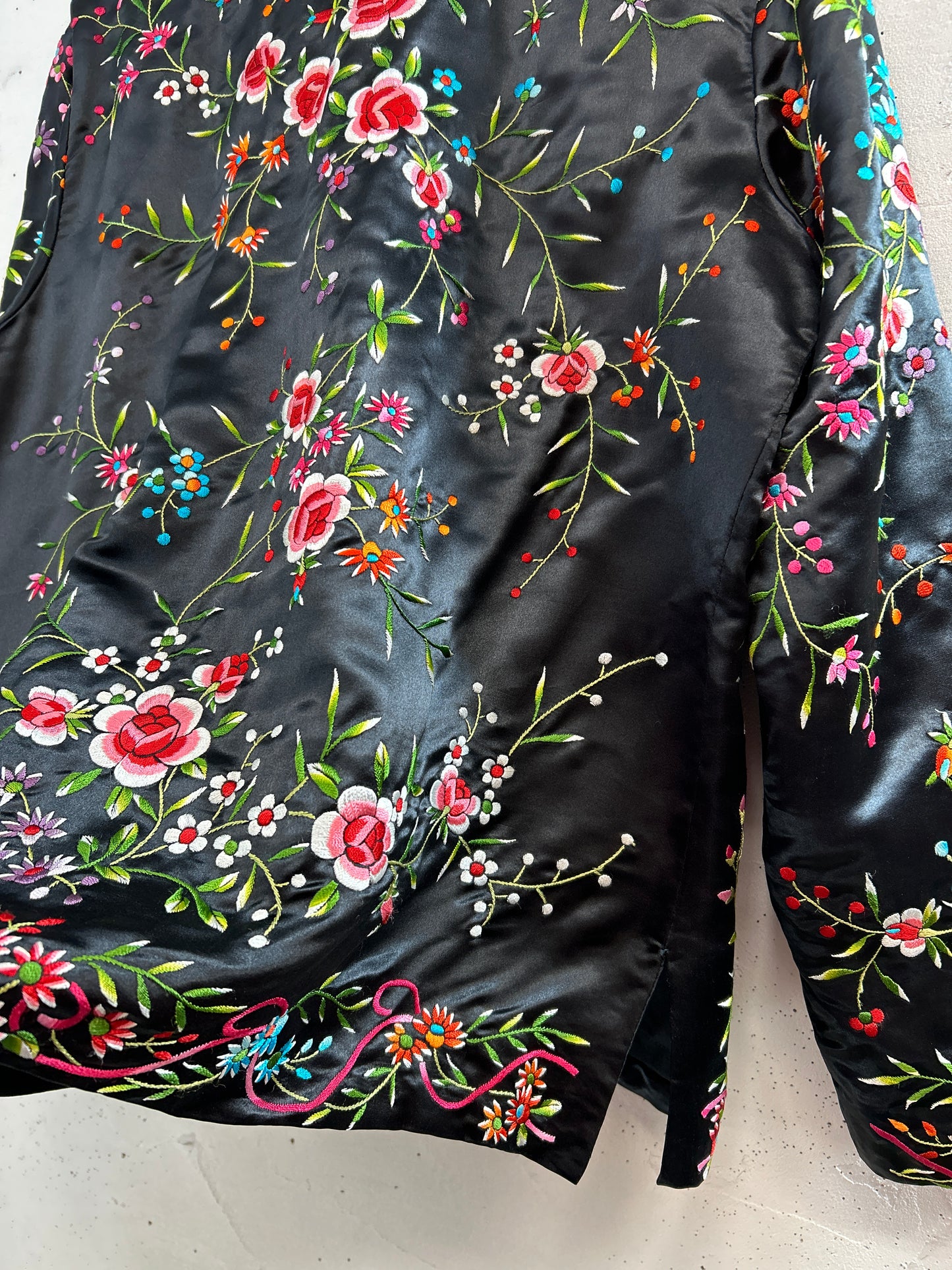 Vintage Silk China Jacket 〜Plum Blossoms〜[A31210]