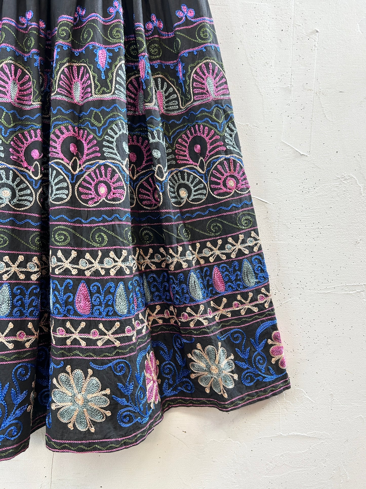 Vintage Flower Stitche Skirt [I30167]