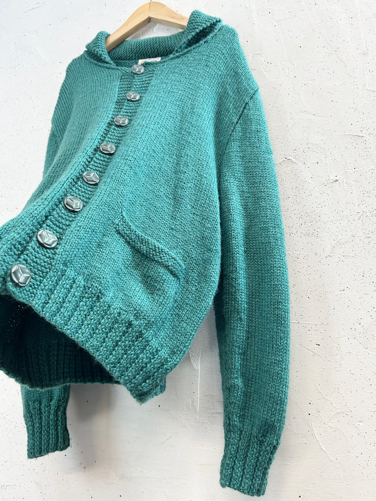 Vintage Hand Knit Cardigan  [J34206]