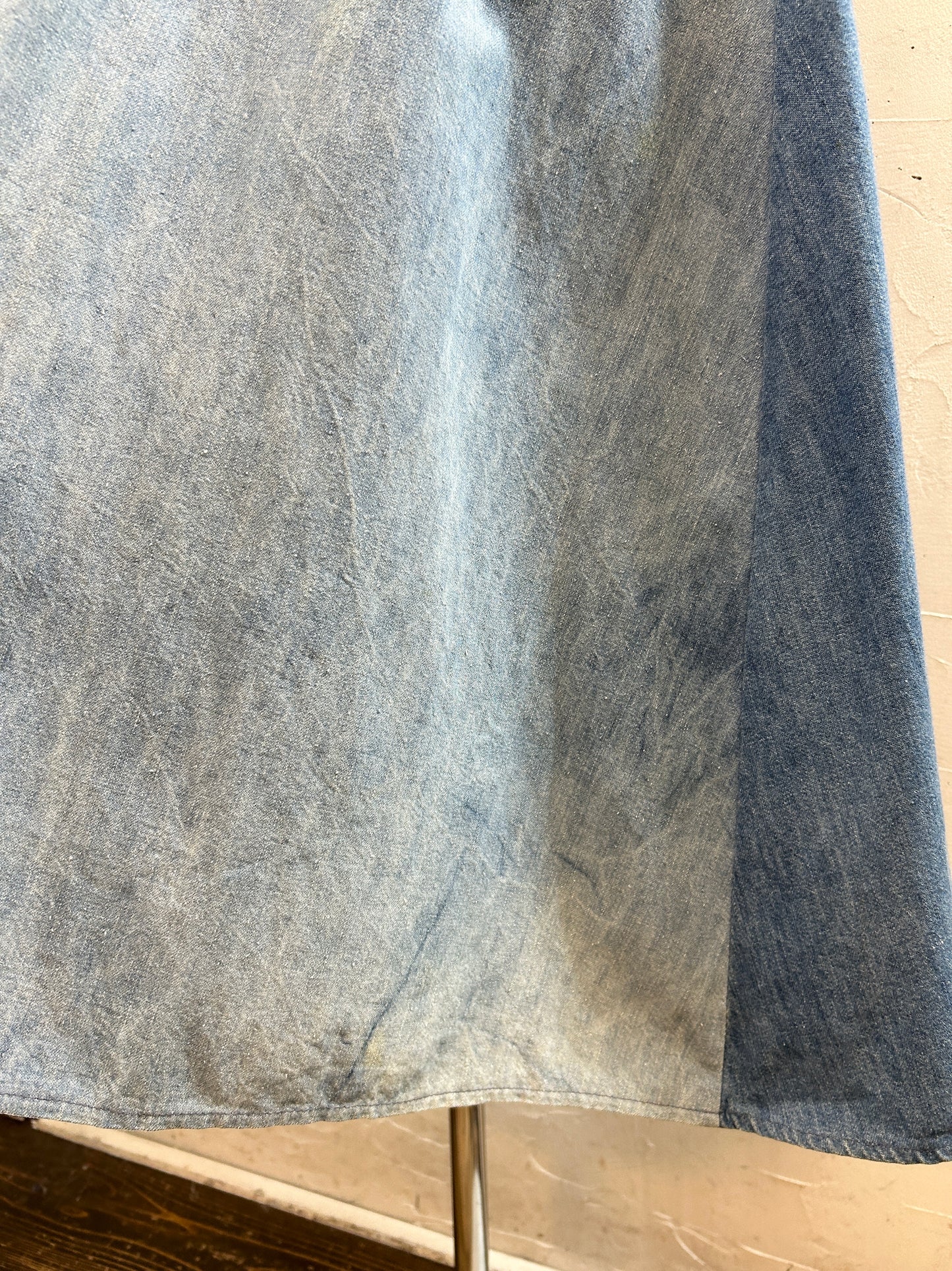 Vintage Dress '70s Denim [H30837]