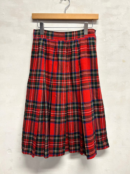 Vintage Plaid Skirt [L29183]