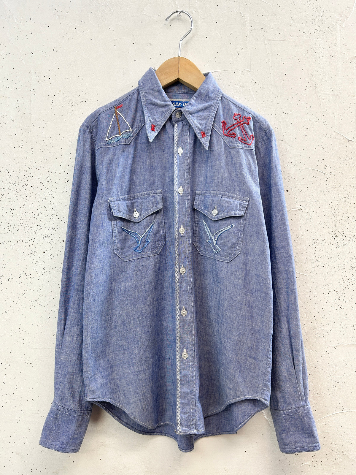 '70sVintage Chambray Shirt[I33801]