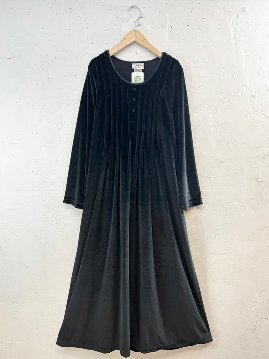 Vintage Velour Dress 〜MADE IN USA〜 [J30582]